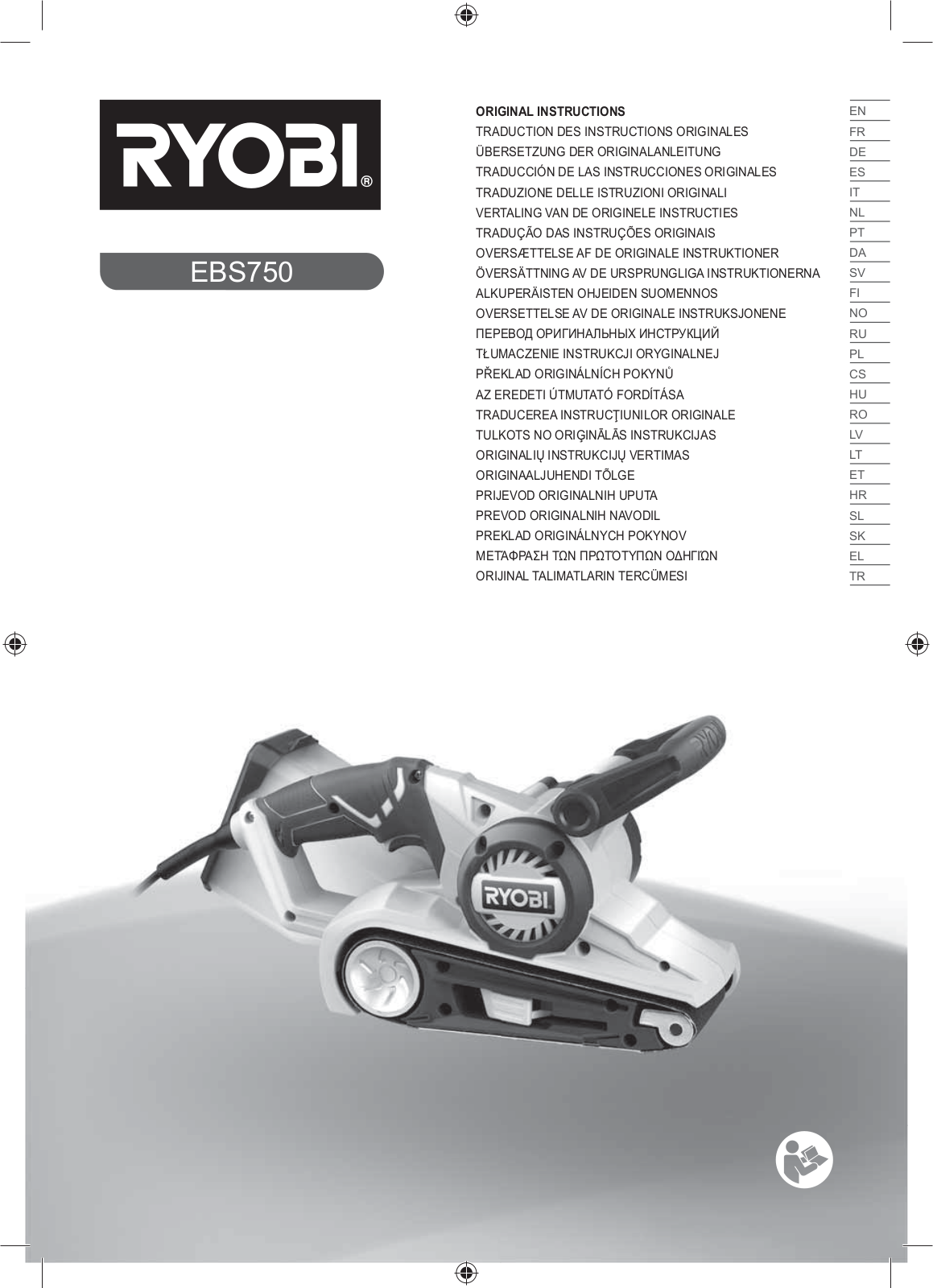 Ryobi EBS750 User Manual