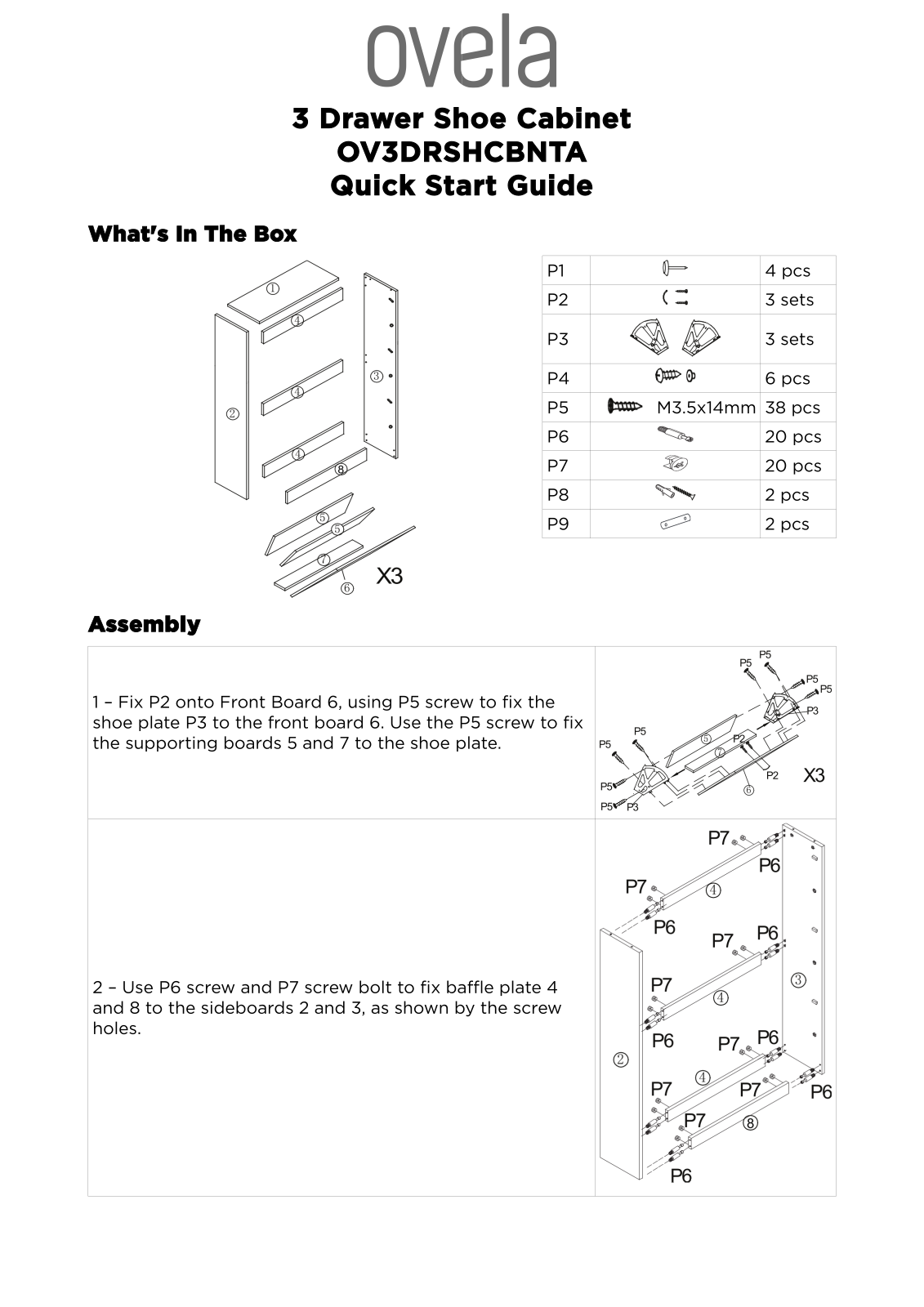 Ovela OV3DRSHCBNTA User guide - ManualMachine.com