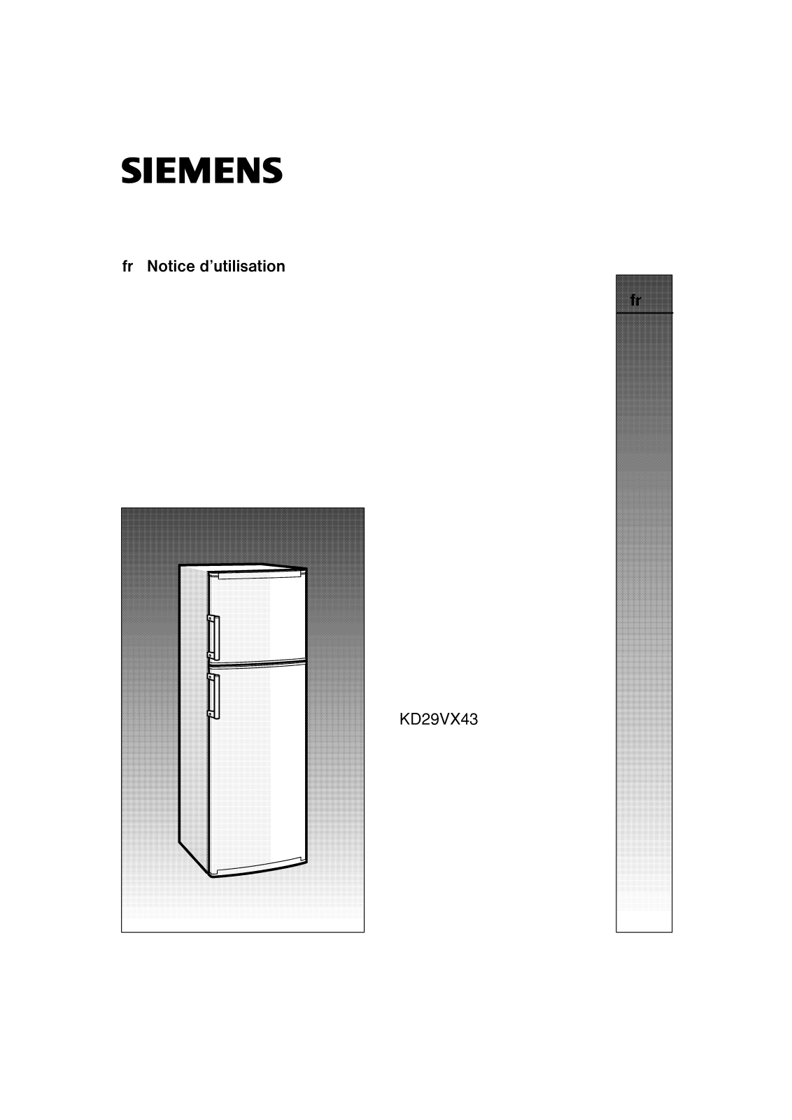 BOSCH KD29VX43 User Manual