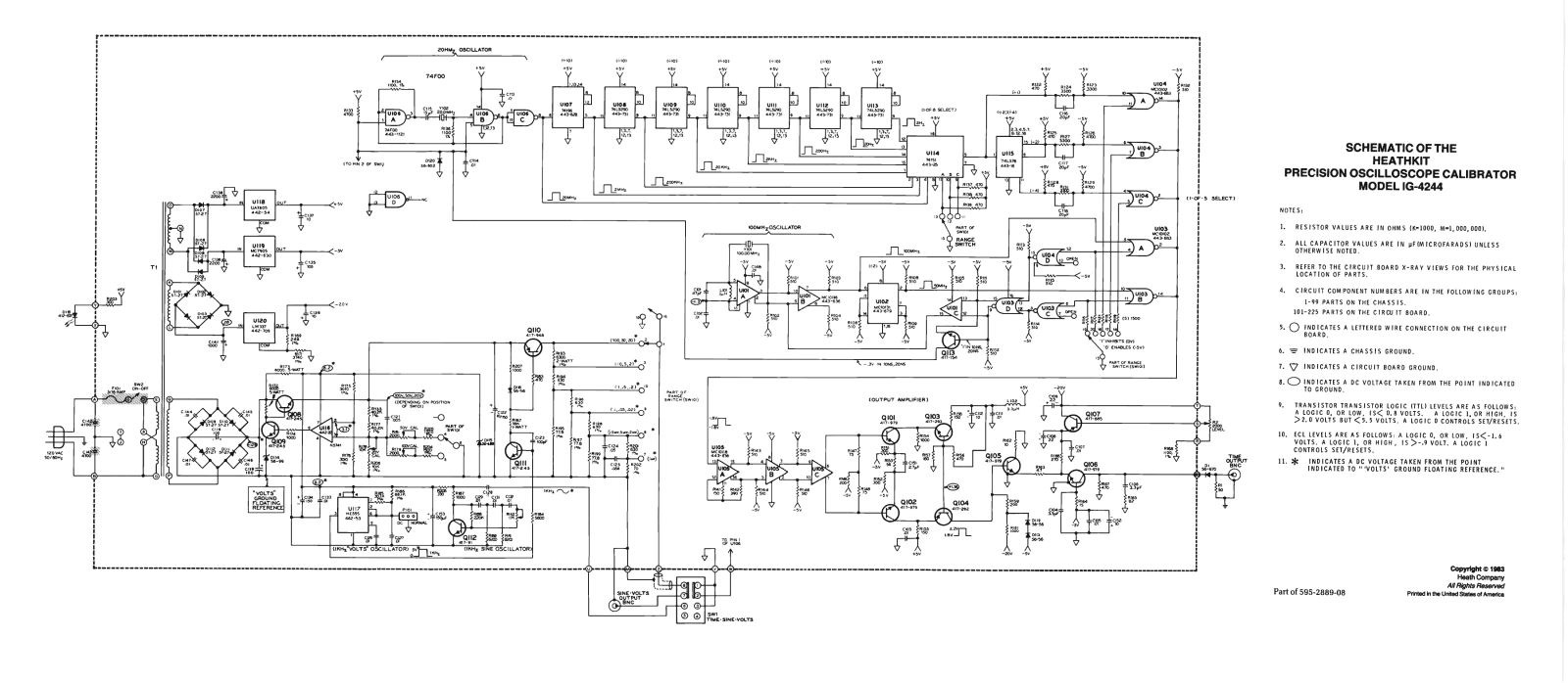 Heathkit IG-4244 Schematic