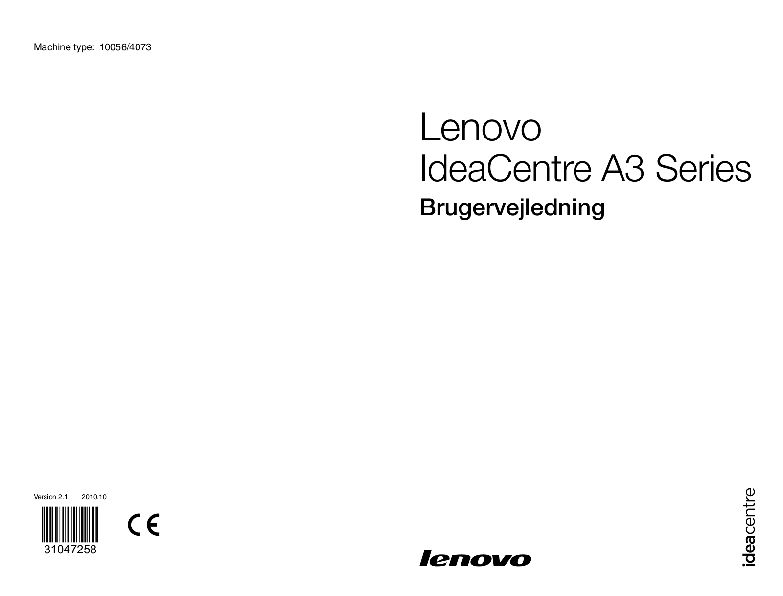 Lenovo IdeaCentre A3 Series User Guide