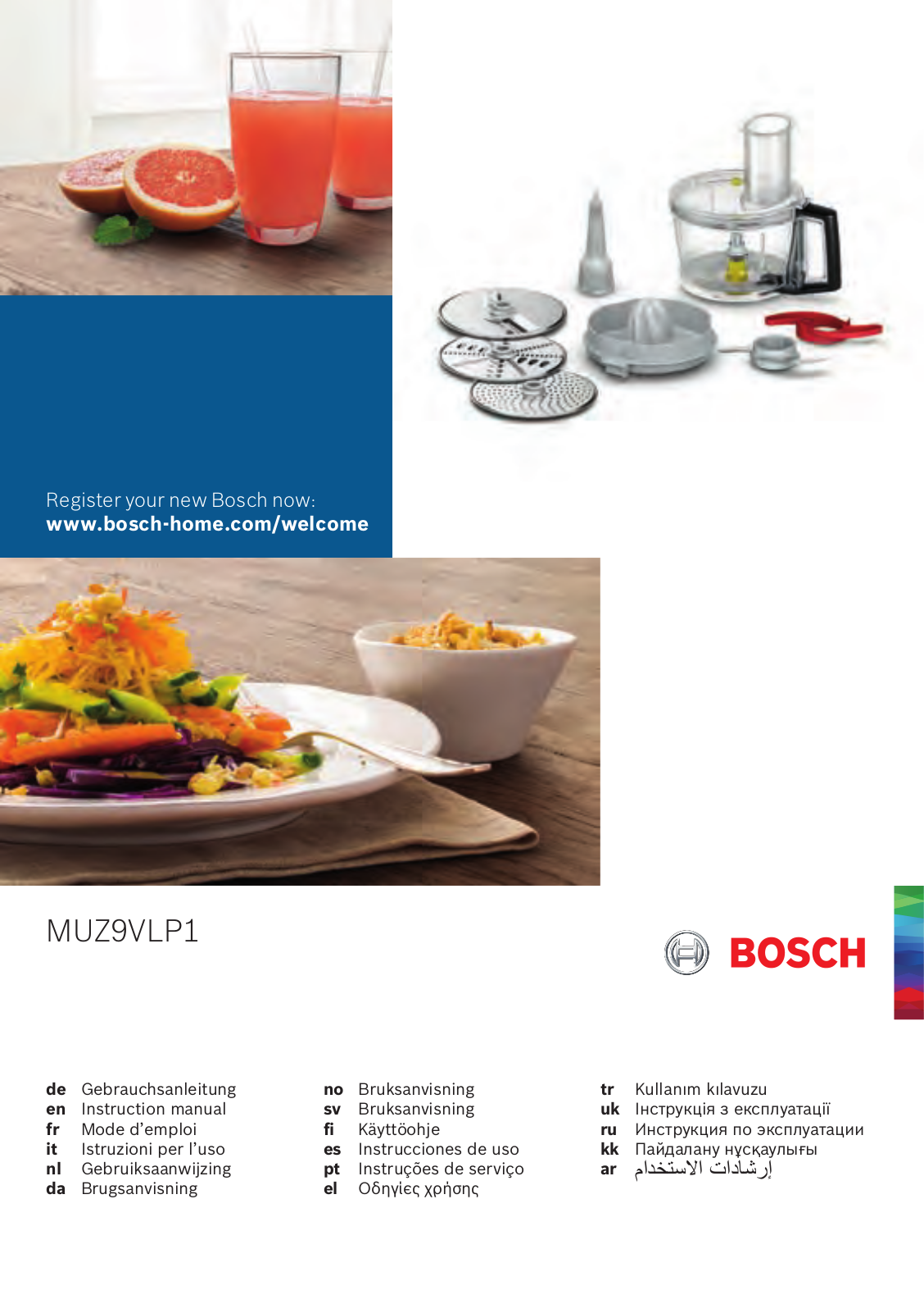 Bosch MUZ9VLP1 User Manual