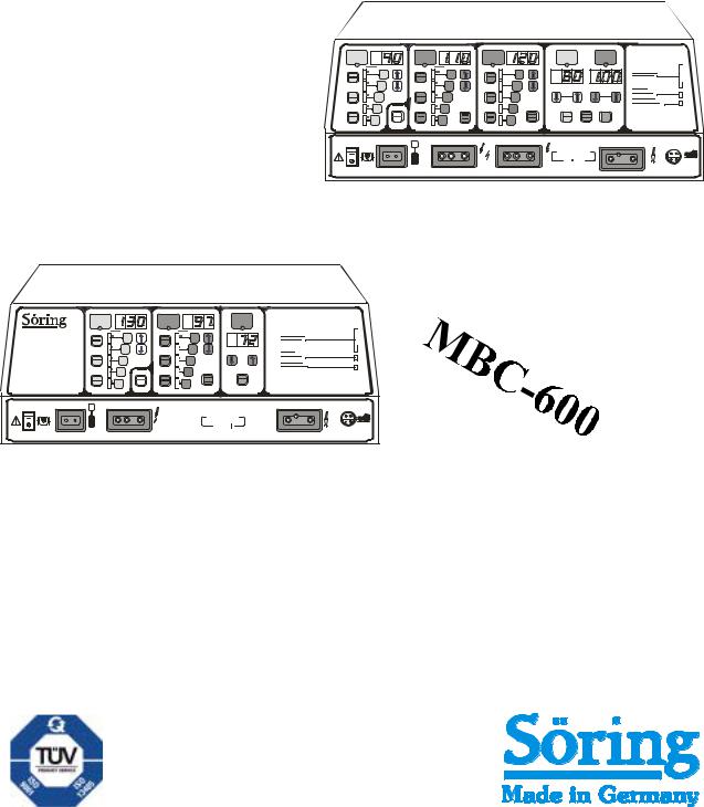 Soring MBC-600, MBC-601 User manual