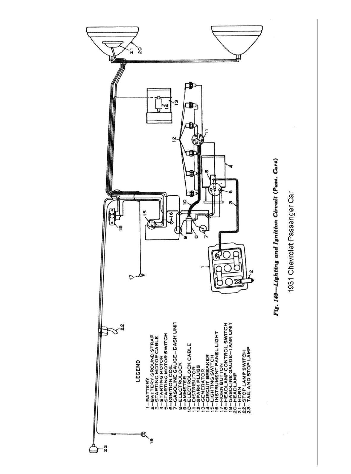 Chevrolet 1931 schematic