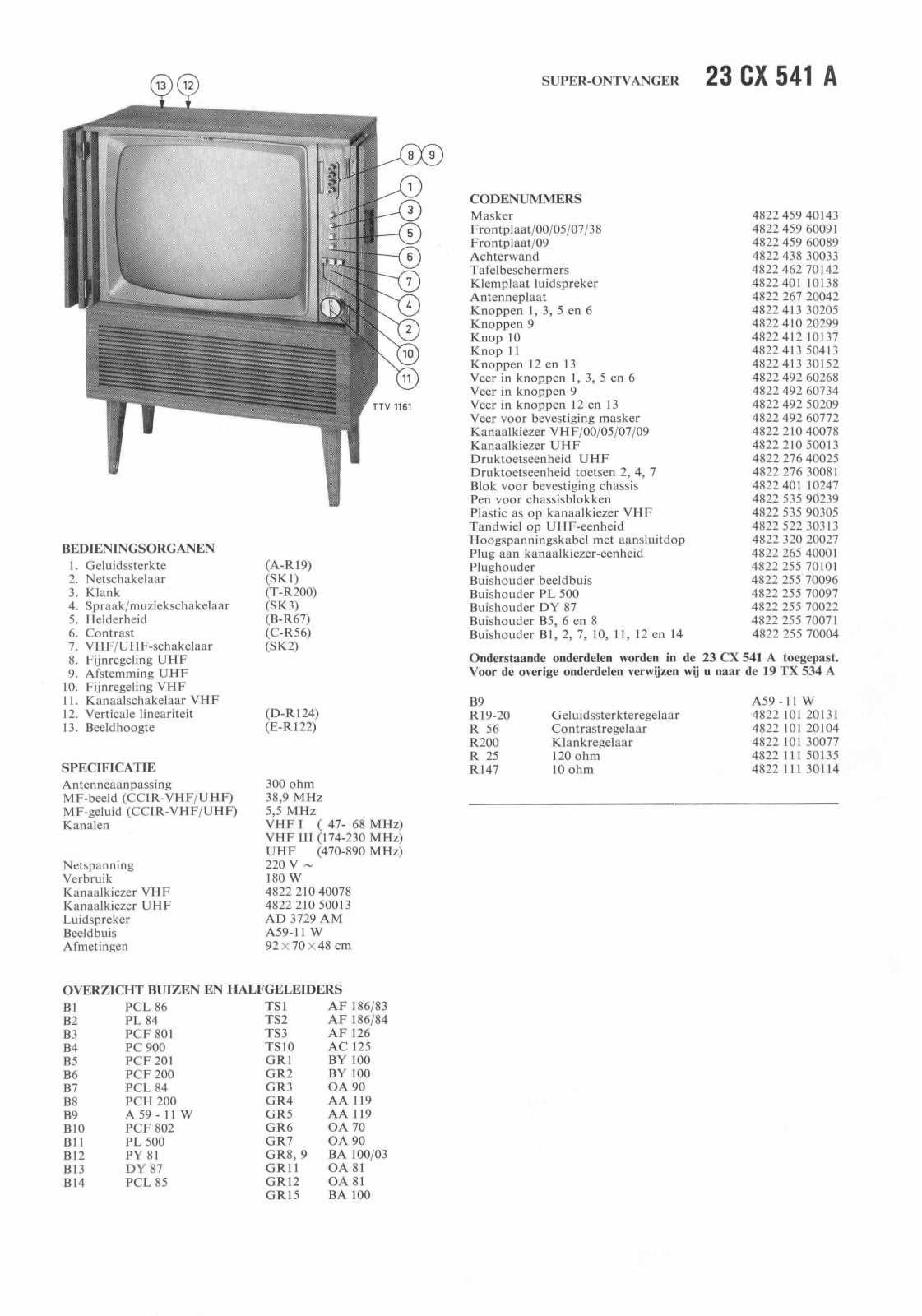 PHILIPS 23CX541A Service Manual