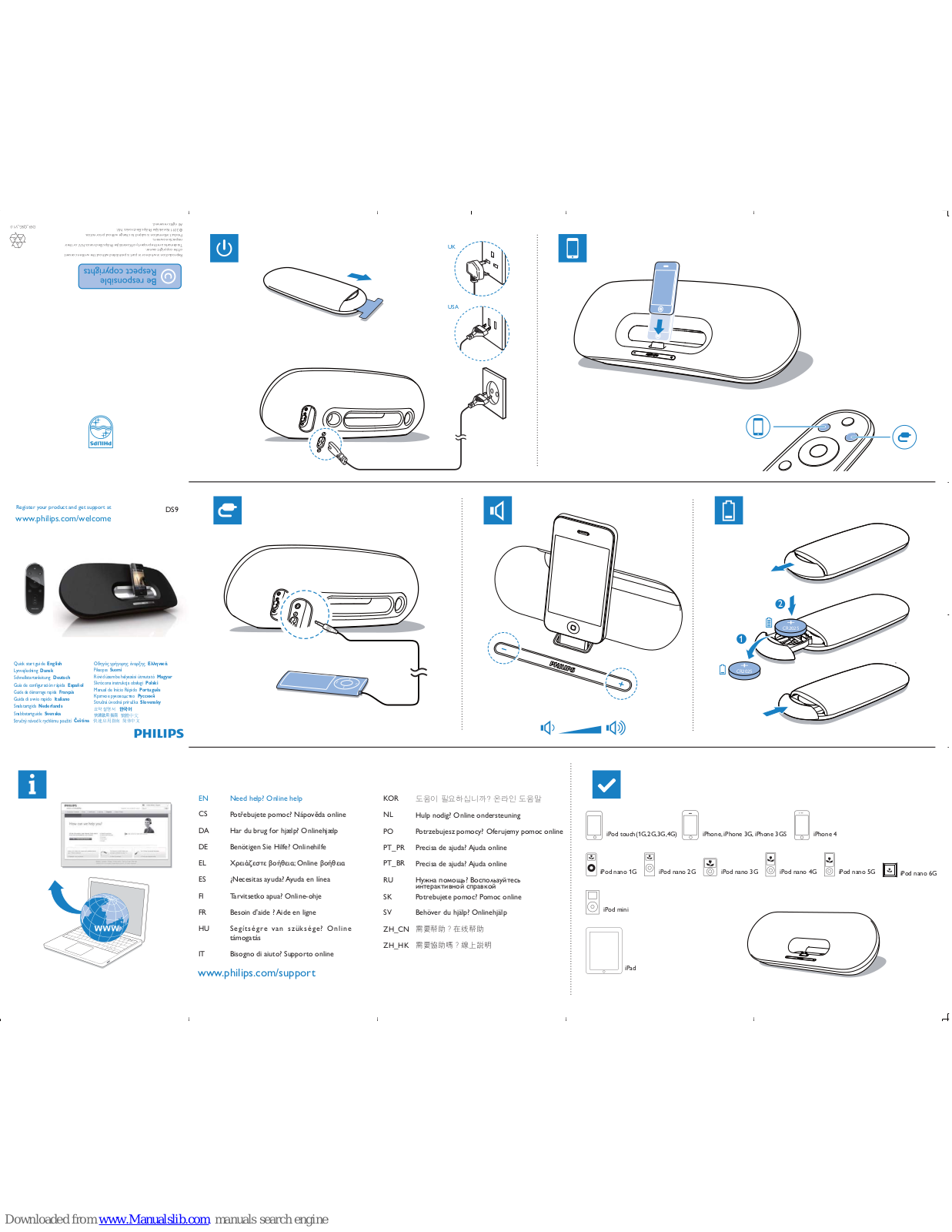Philips DS9/10, Fidelio DS9 Quick Start Manual - ManualMachine.com