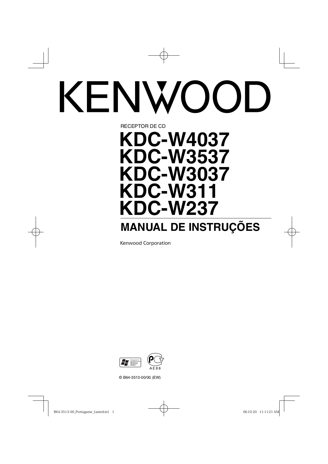 Kenwood KDC-W3037, KDC-W4037, KDC-W237, KDC-W3537 User Manual