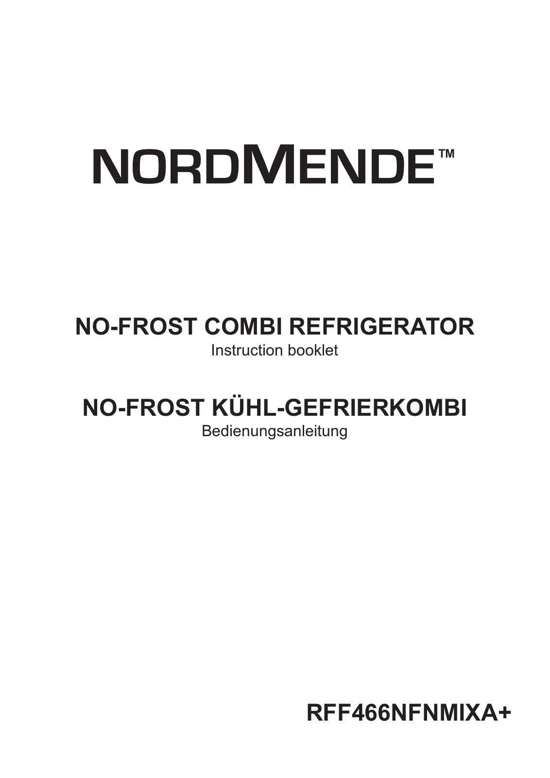 Nordmende RFF466NFNMIXA User Manual