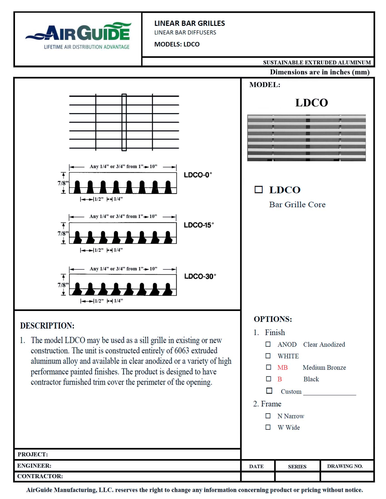 Airguide LDCO User Manual - ManualMachine.com