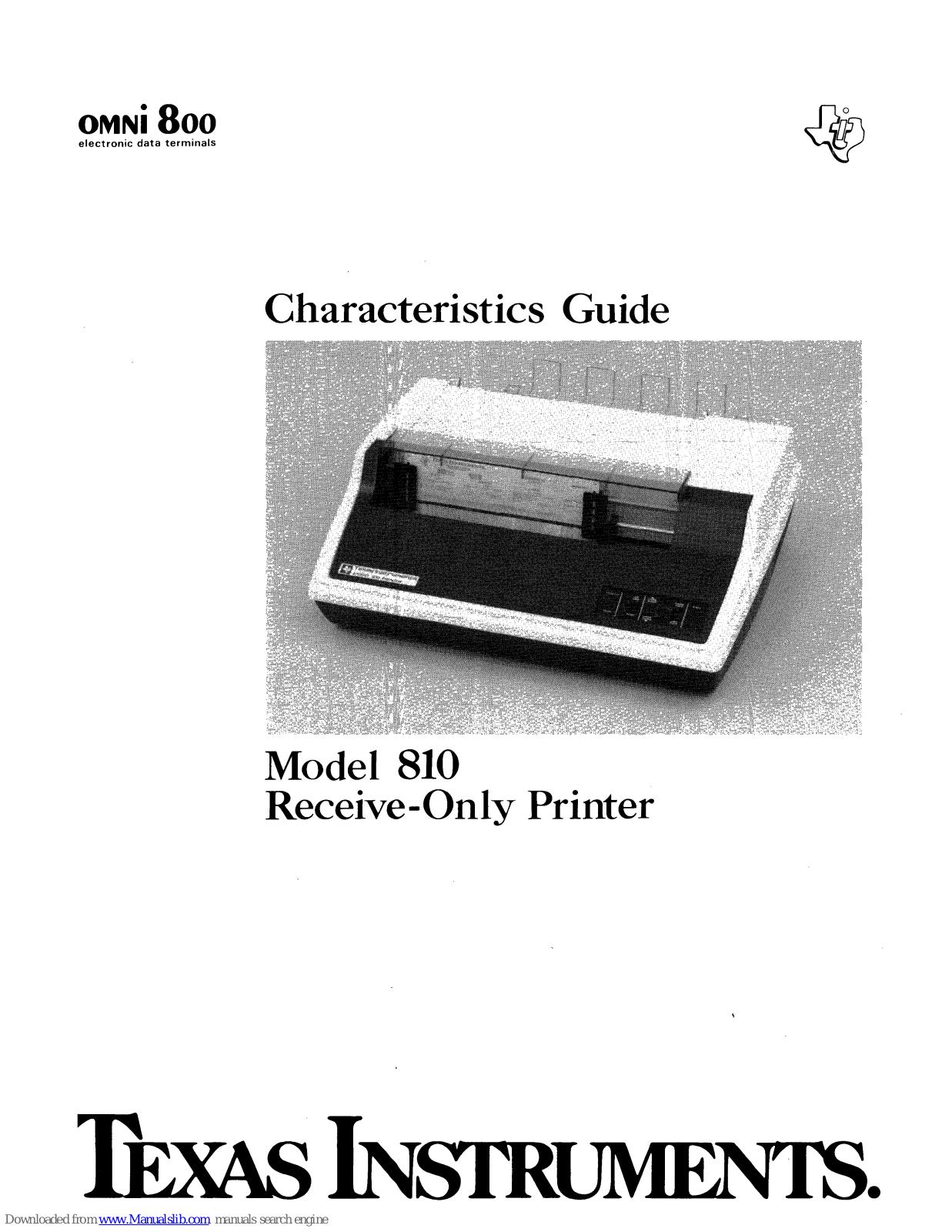 Datasheet 810 Datasheet (Texas Instruments) - ManualMachine.com