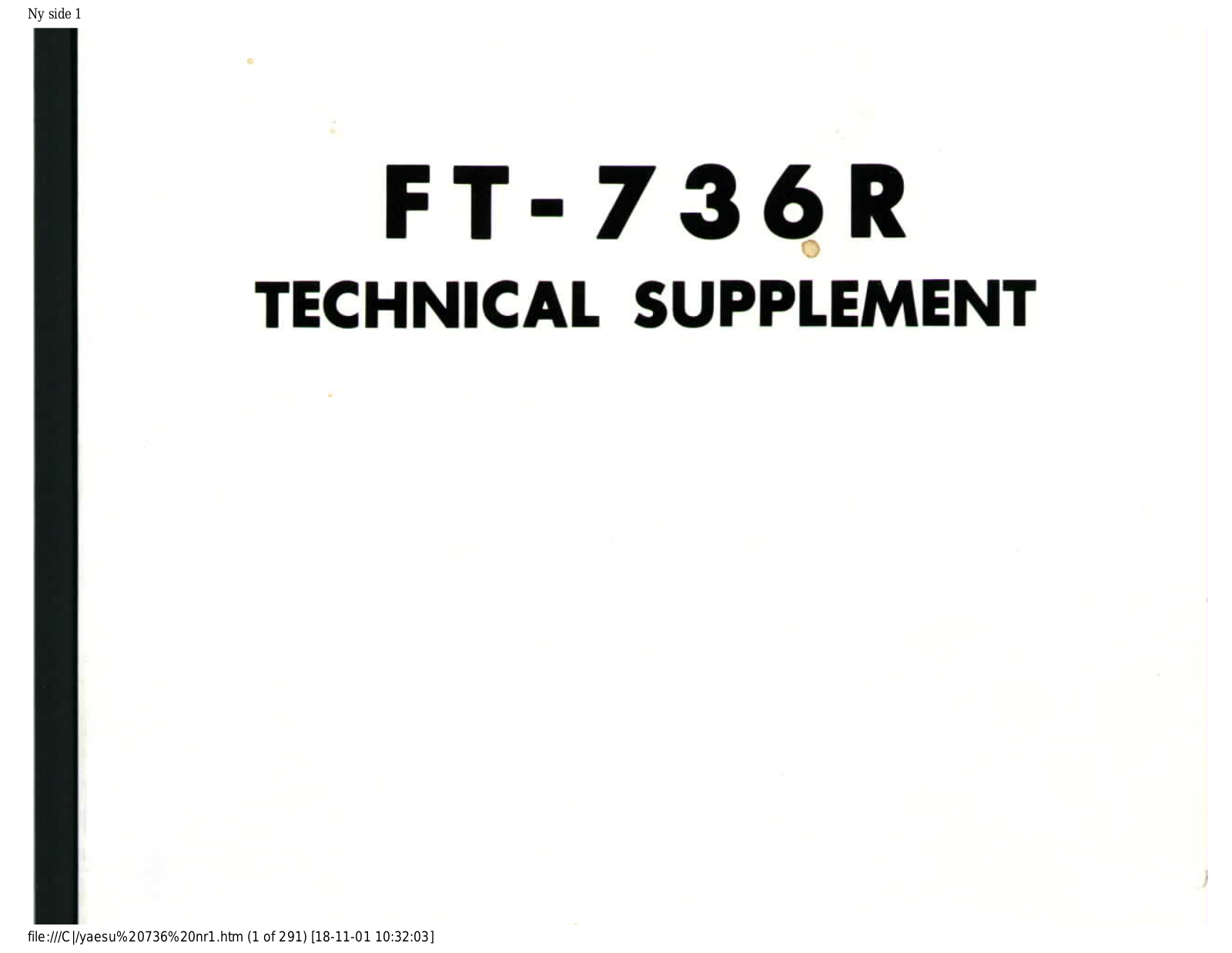 Yaesu FT736 User Manual