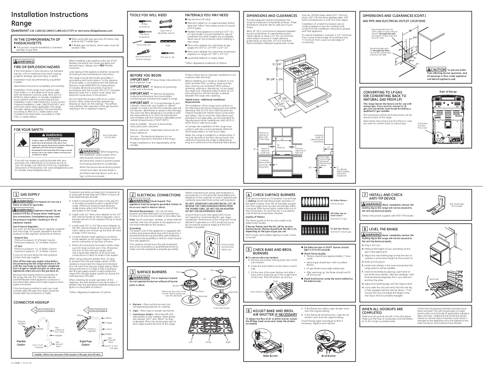 GE PGB940DEFBB User Manual