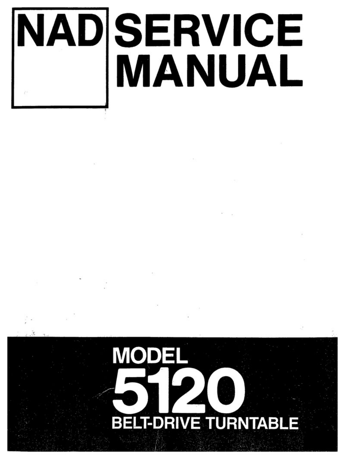 NAD 5120 Service manual