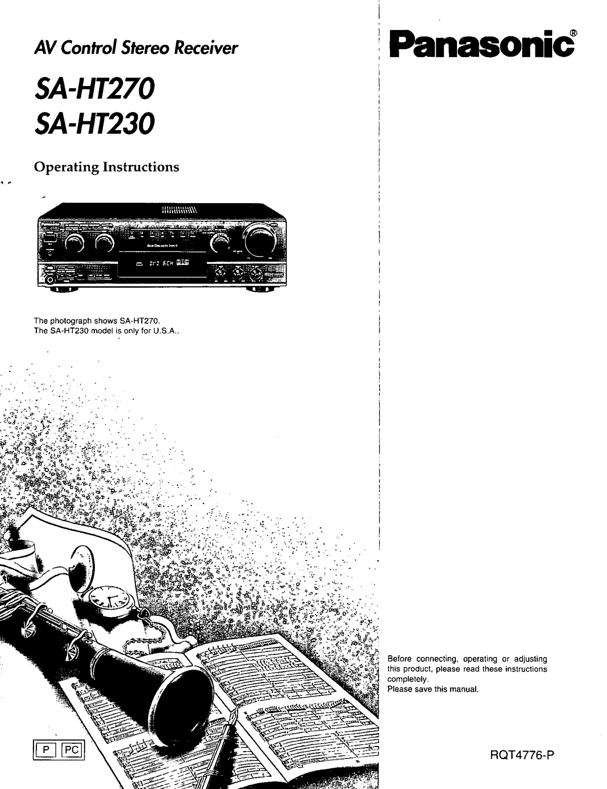 Panasonic SA-HT230, SA-HT270 User Manual