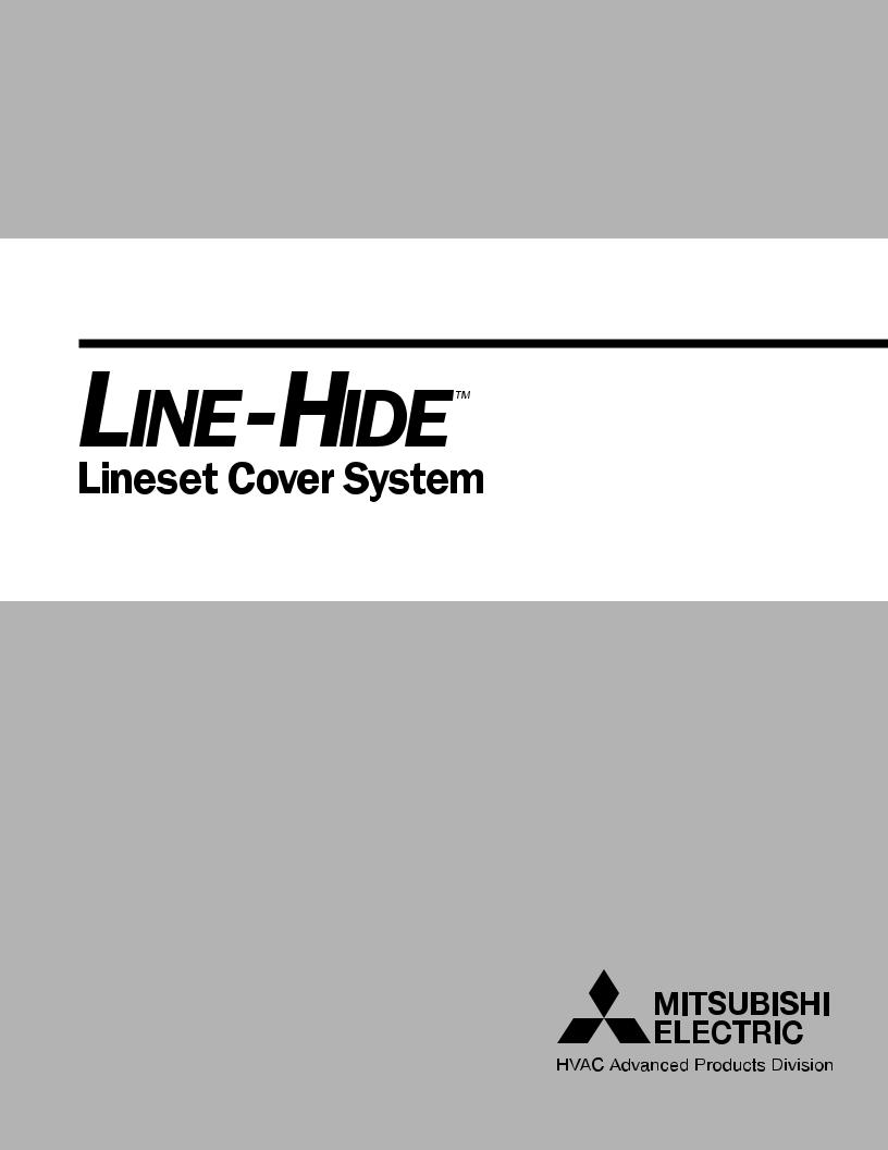 Mitsubishi Electronics Line-Hide Installation Manual