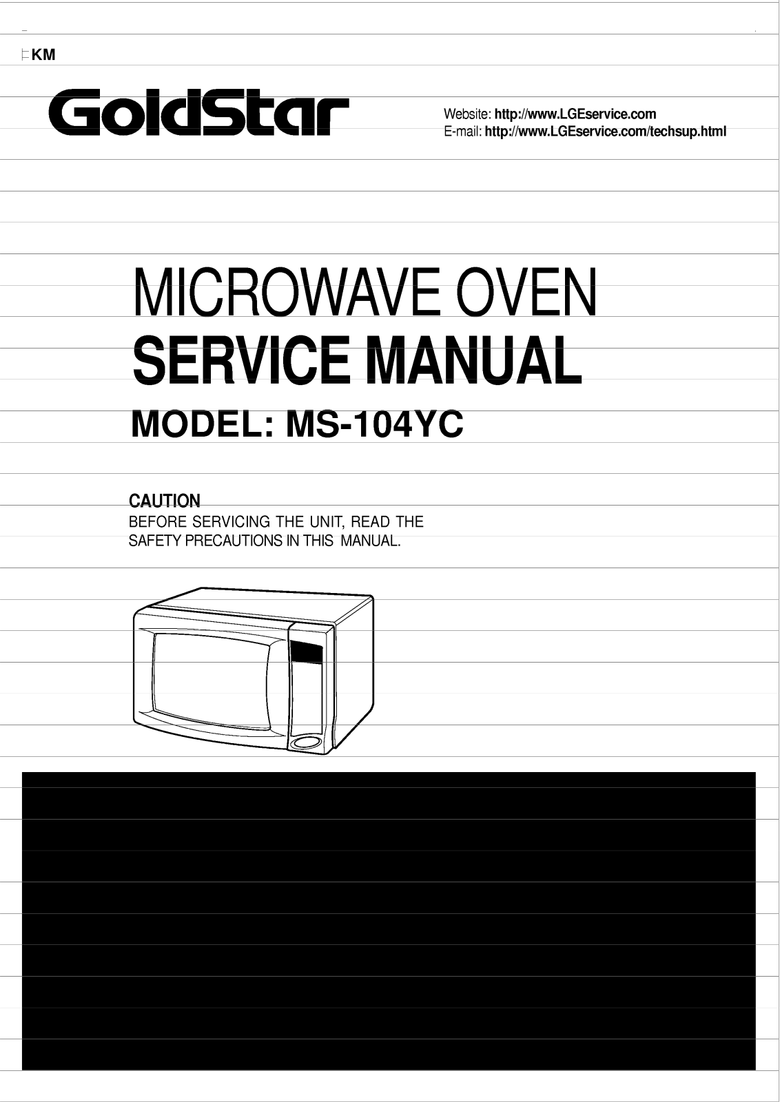 Goldstar Ms-104yc Service Manual