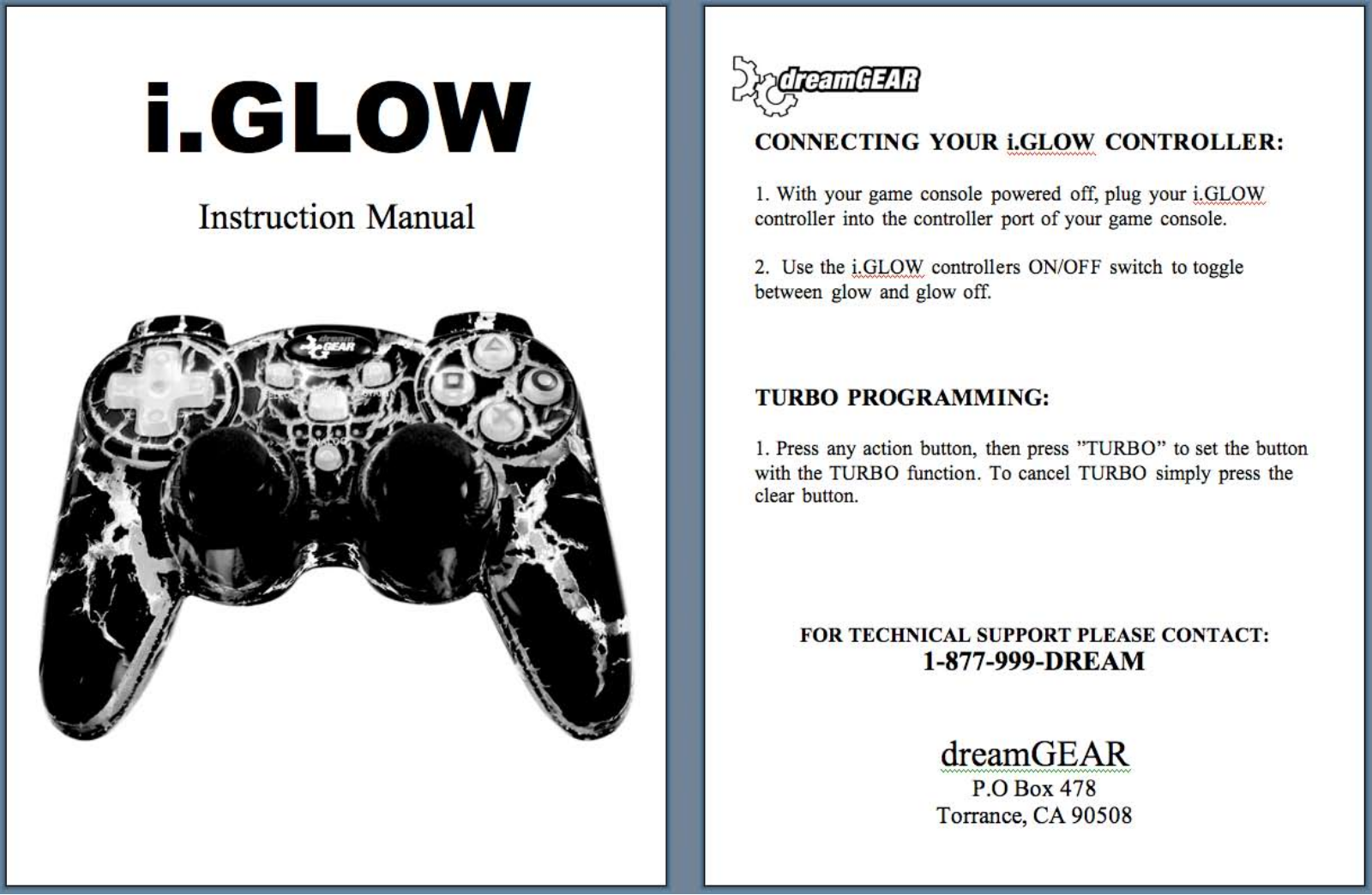 Dreamgear DGPN-466 User Manual