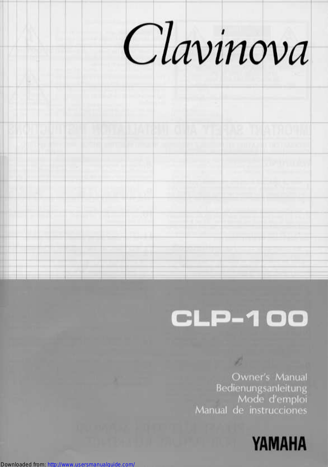 Yamaha Audio CLP-100 User Manual