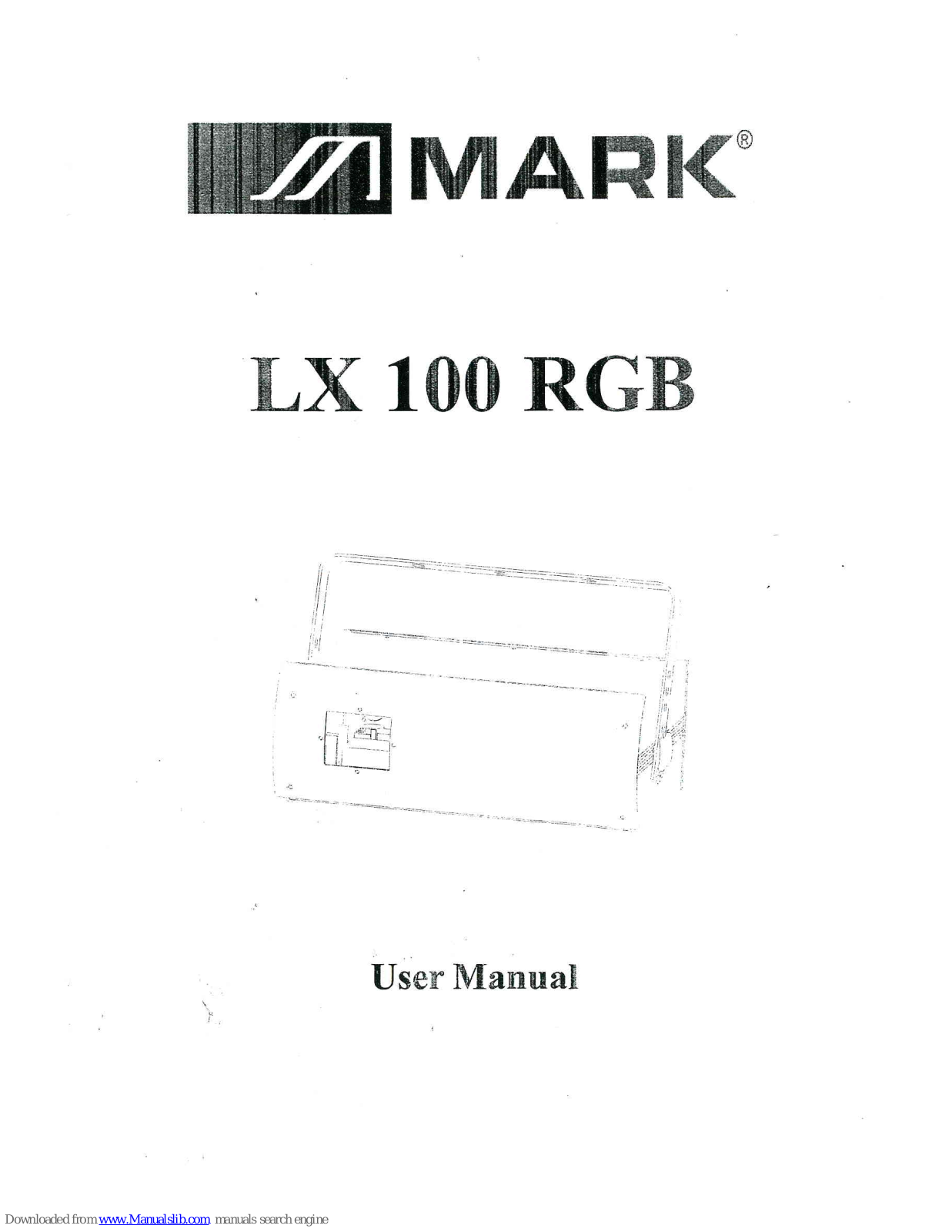 Mark LX 100 RGB User Manual