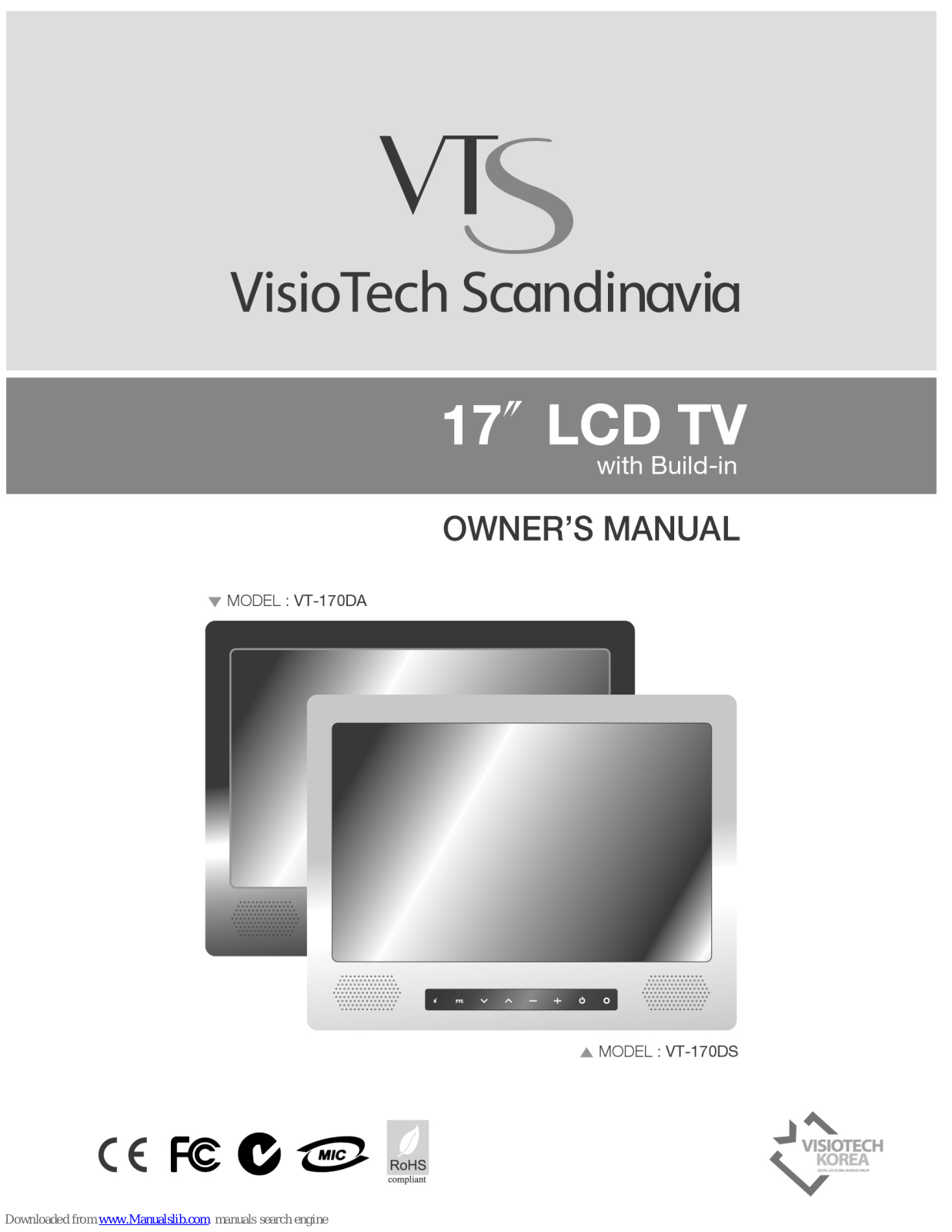 VisioTech Scandinavia VT-170DS, VT-170DA Owner's Manual