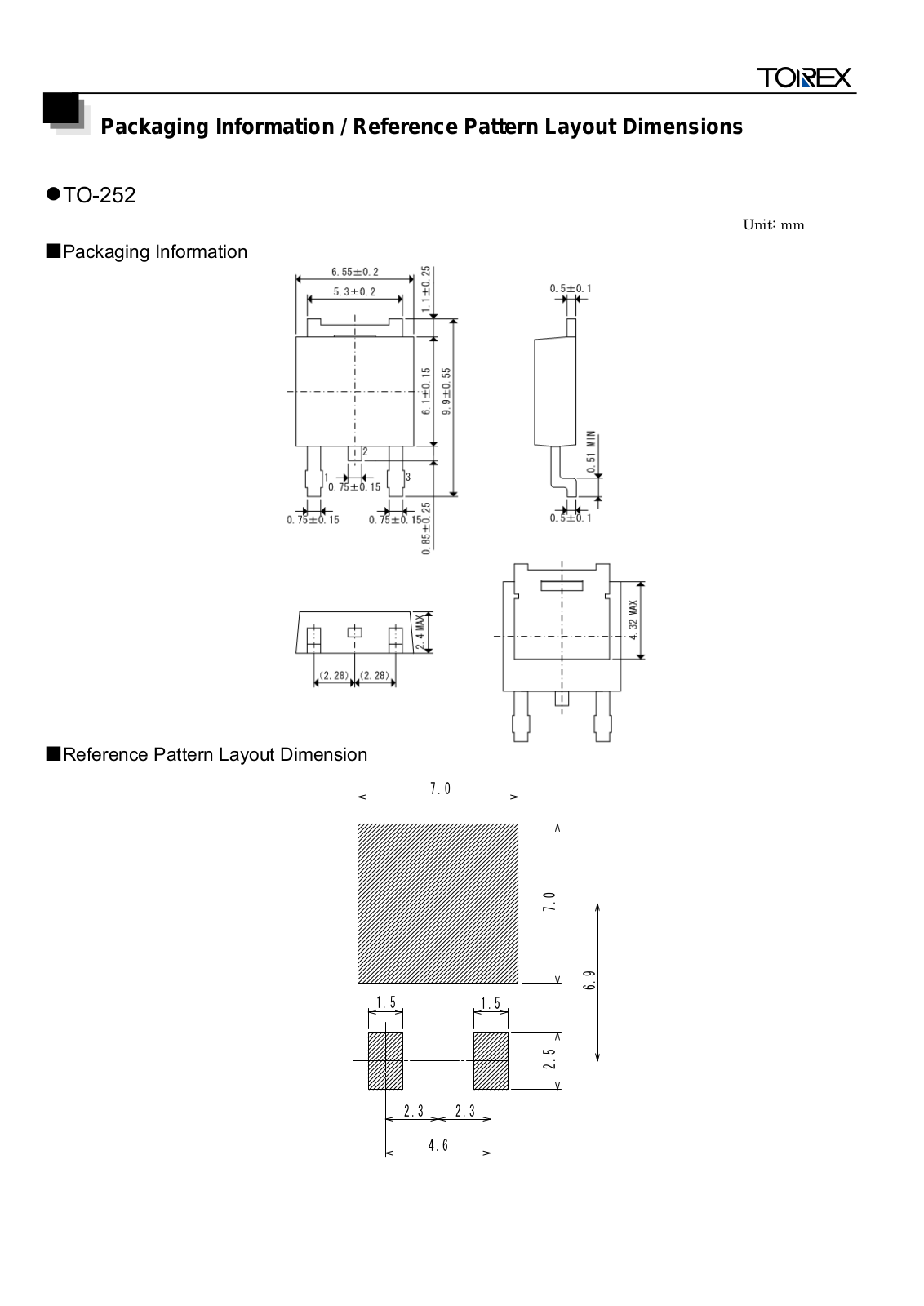 TOREX TO-252 User Manual