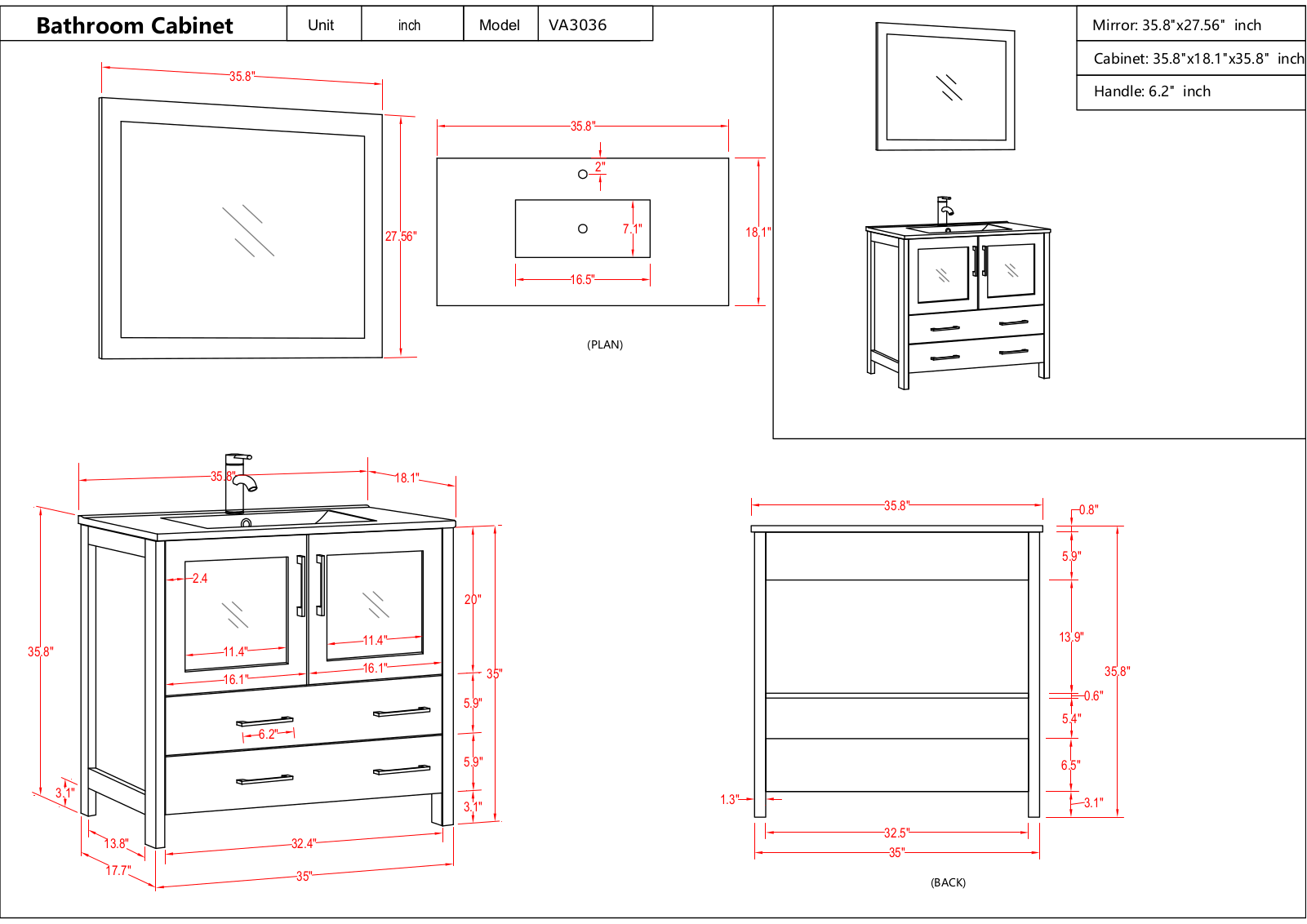 Wrought Studio WRSE1482 Dimensions - ManualMachine.com