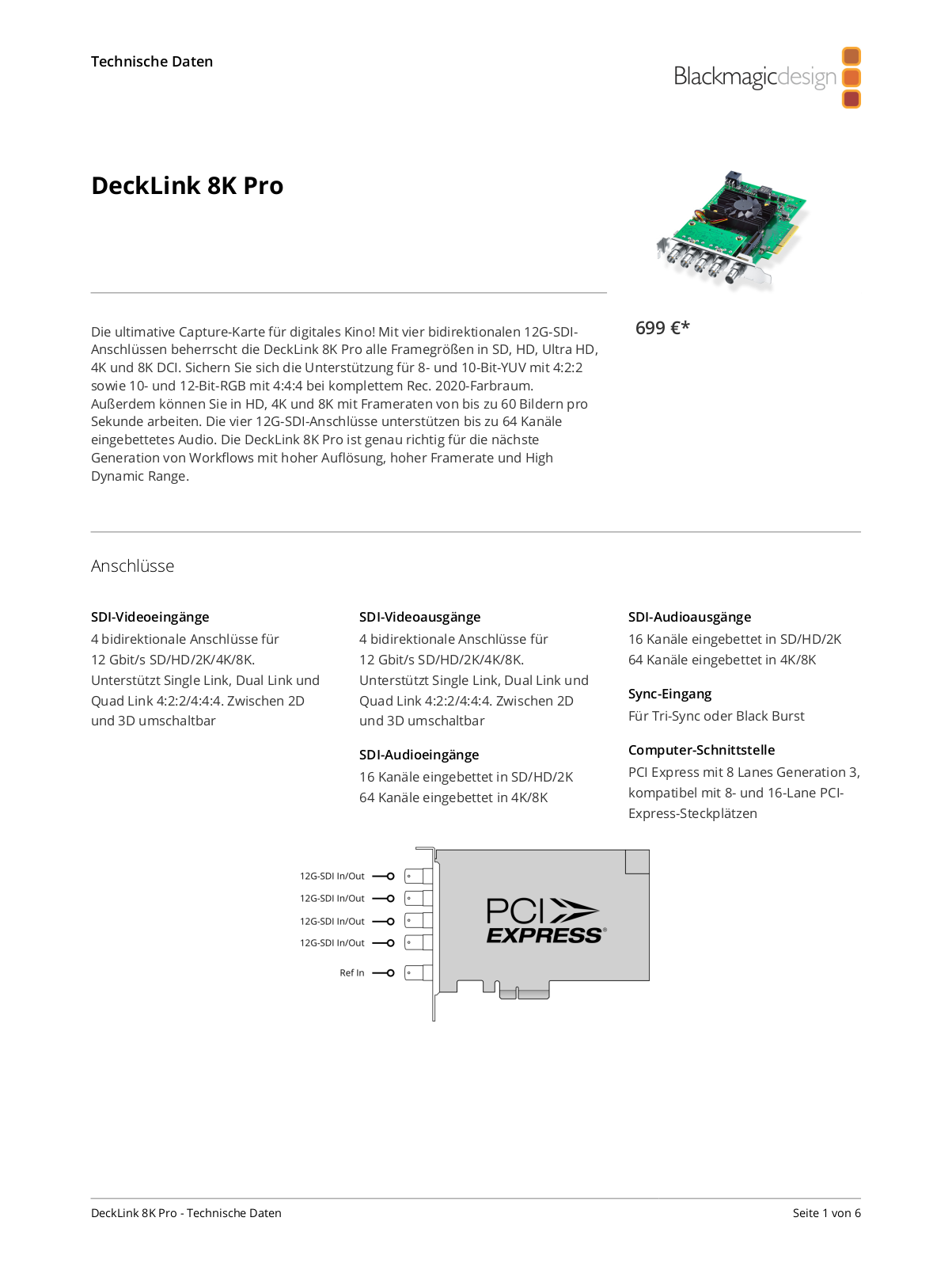 Blackmagic Design DeckLink 8K Pro User Manual