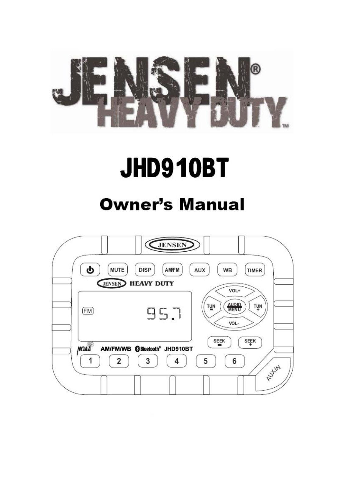 Sounding Audio JHD910BT User Manual