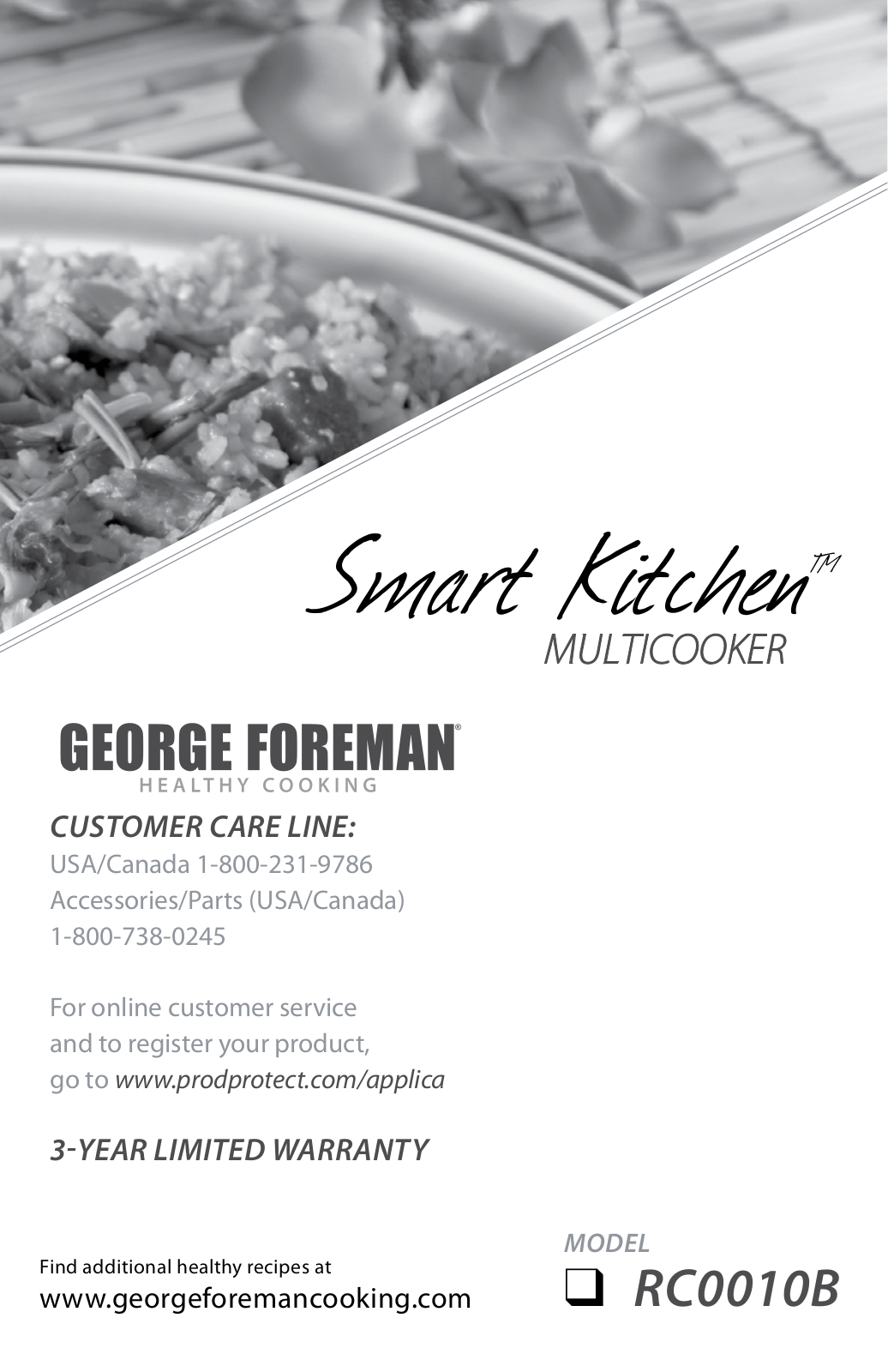 George Foreman RC0010B User Manual