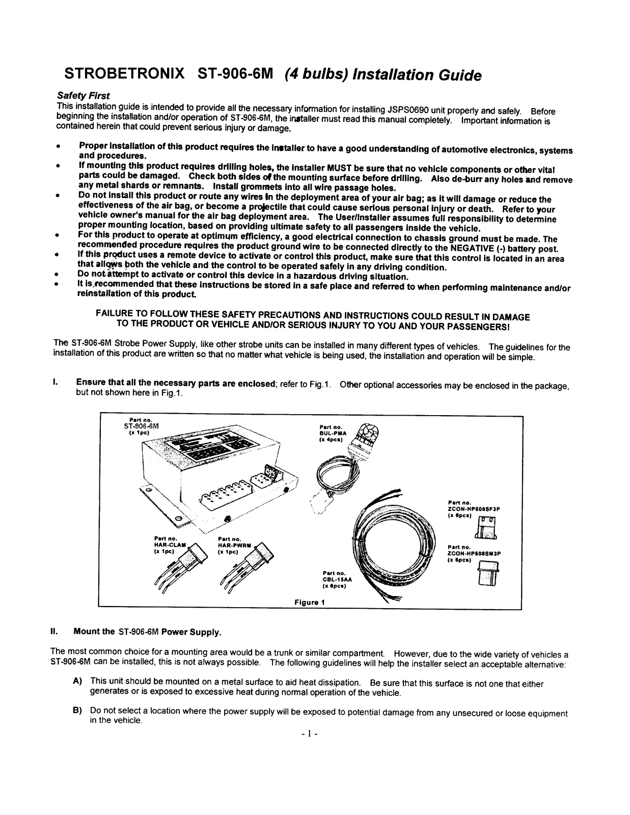 Crimestopper ST-906.6U Installation Manual