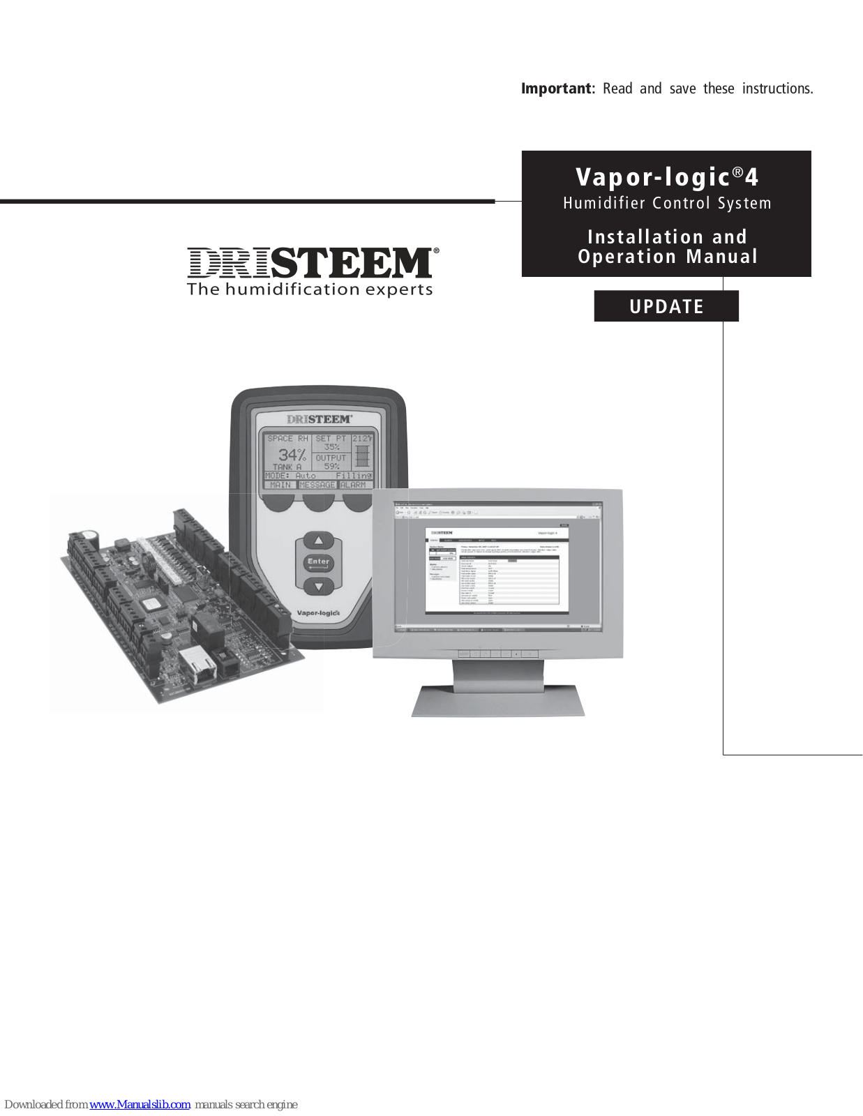 DriSteem Vapor-Logic 4 Installation And Operation Manual