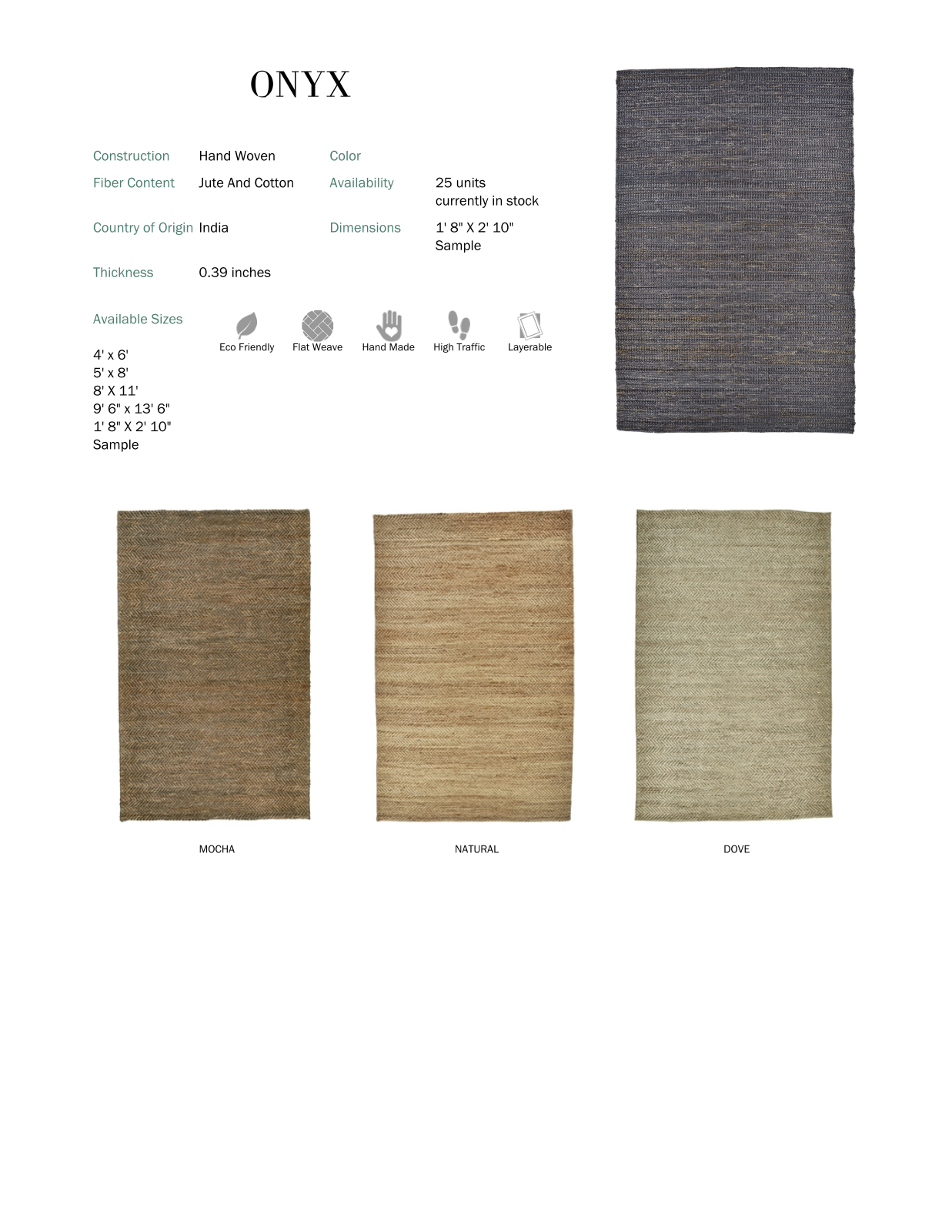 Charlton Home RMVY1429 Specifications