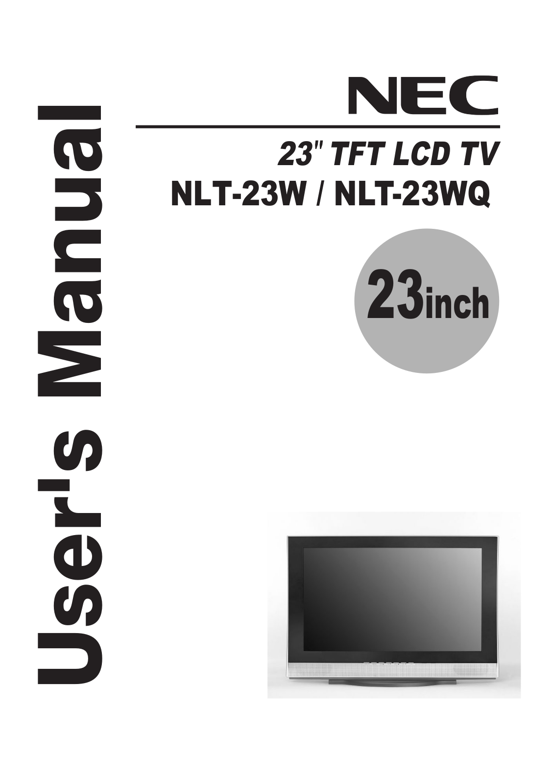 NEC NLT-23W, NLT-23WQ User Manual