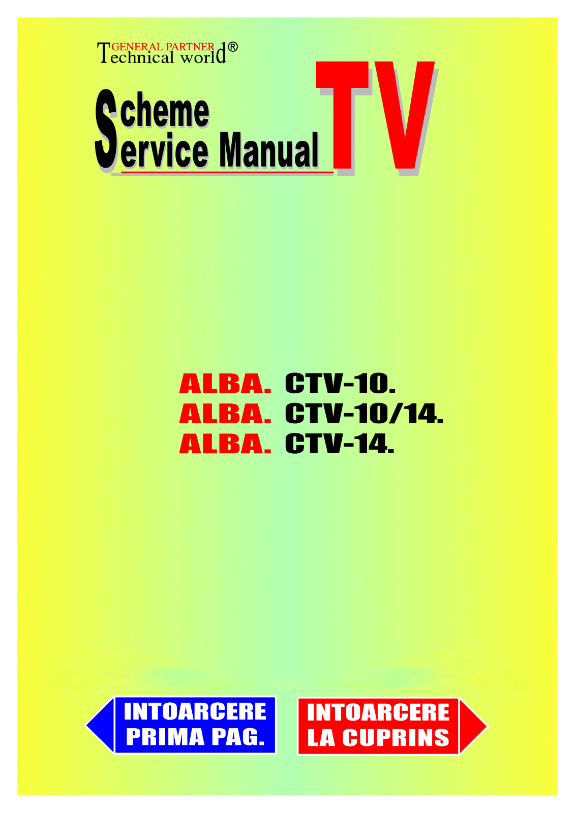 Alba CTV10, CTV14 Schematic