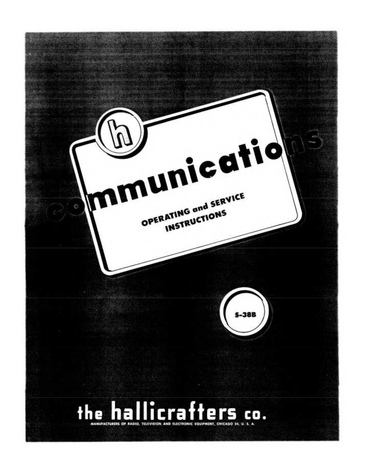 HALLICRAFTER S-38B User Manual