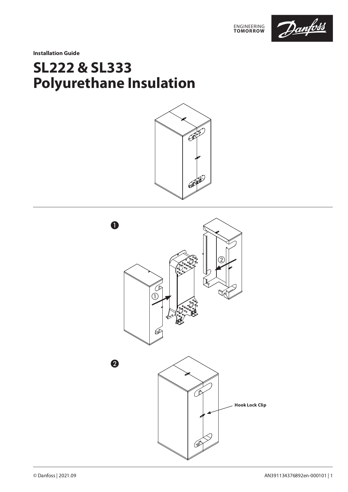 Danfoss SL222, SL333 Installation guide