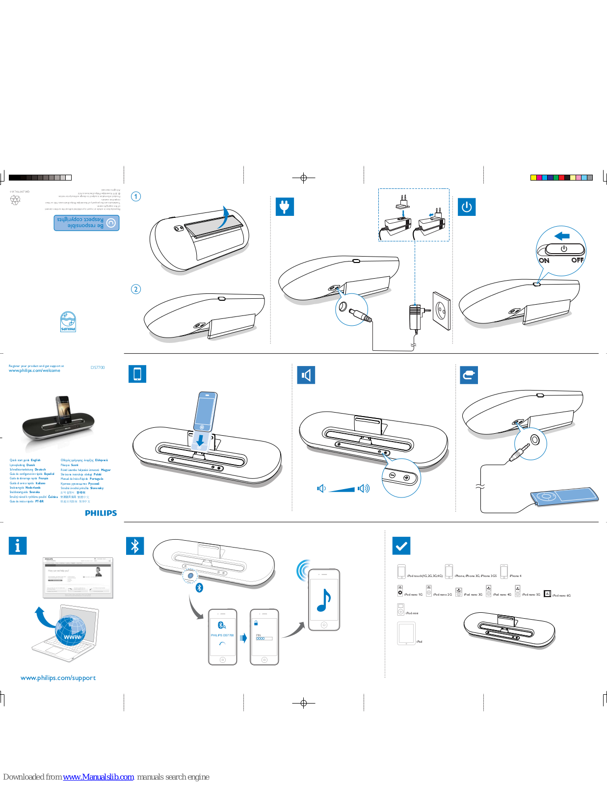 Philips DS7700/98, DS7700/93, DS7700 Quick Start Manual - ManualMachine.com