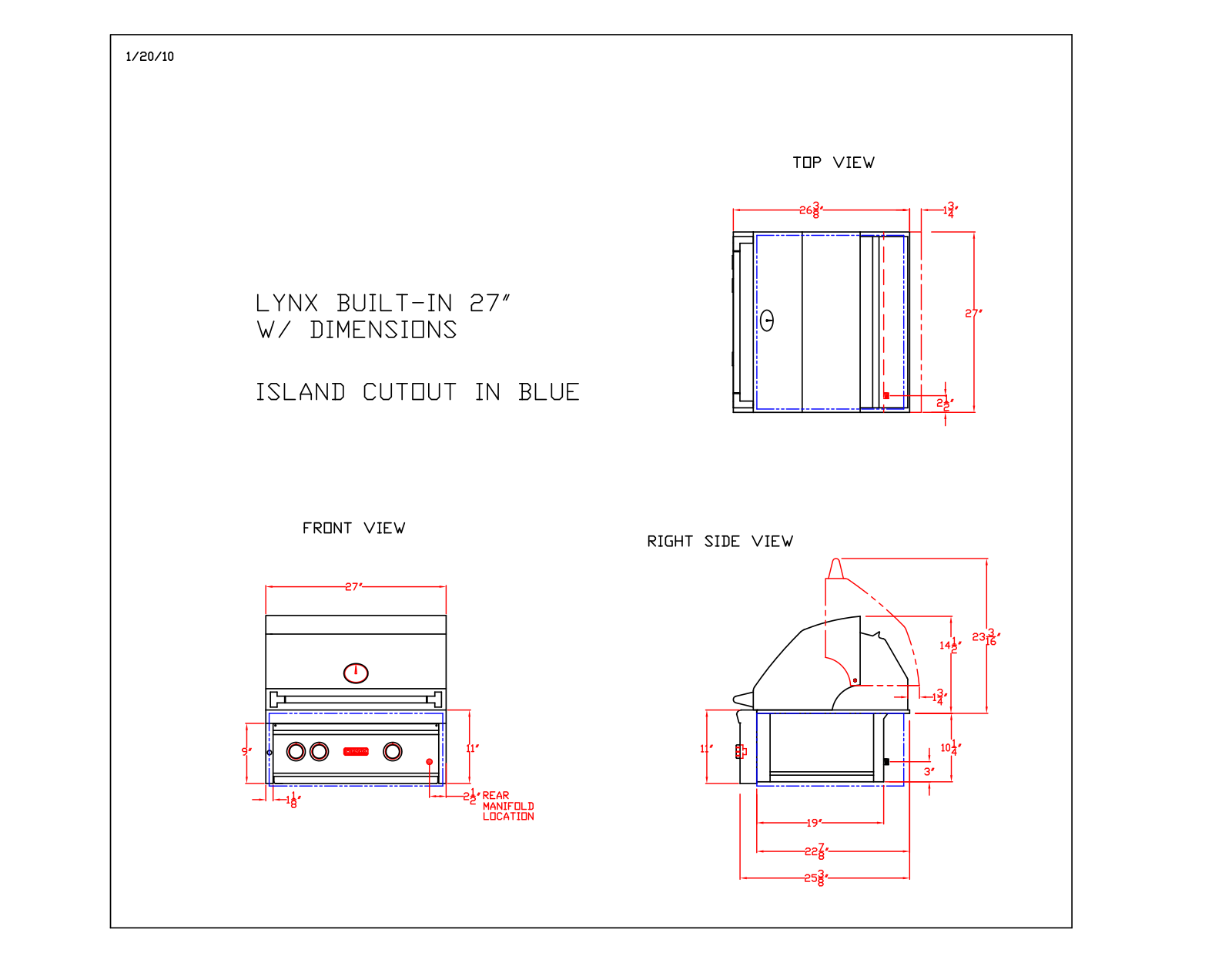 Lynx L27TRLP, LSOP07 Dimensions