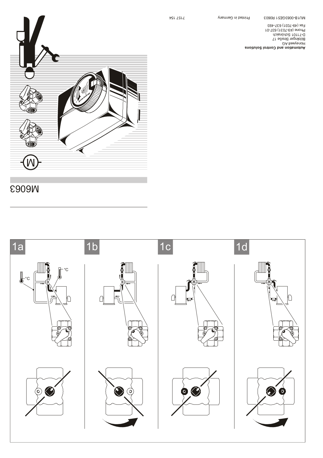 Honeywell M6063 User Manual