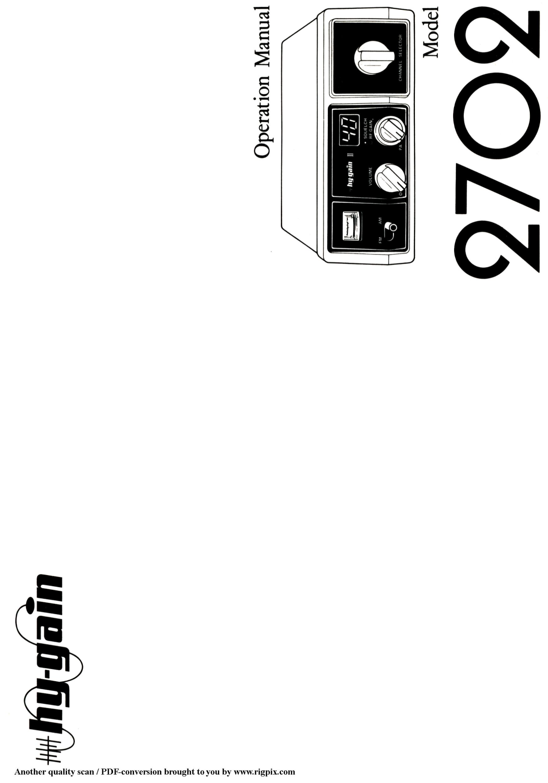Hy-Gain 2702 User manual - ManualMachine.com