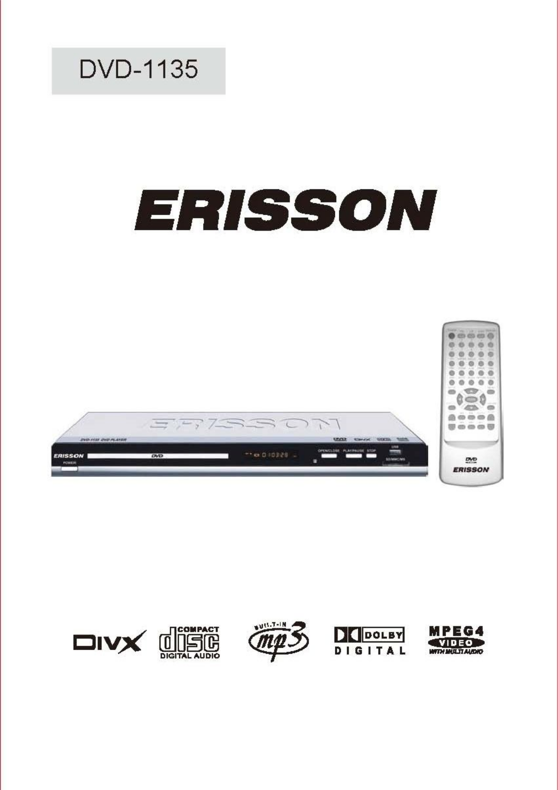 Erisson DVD-1135 User Manual