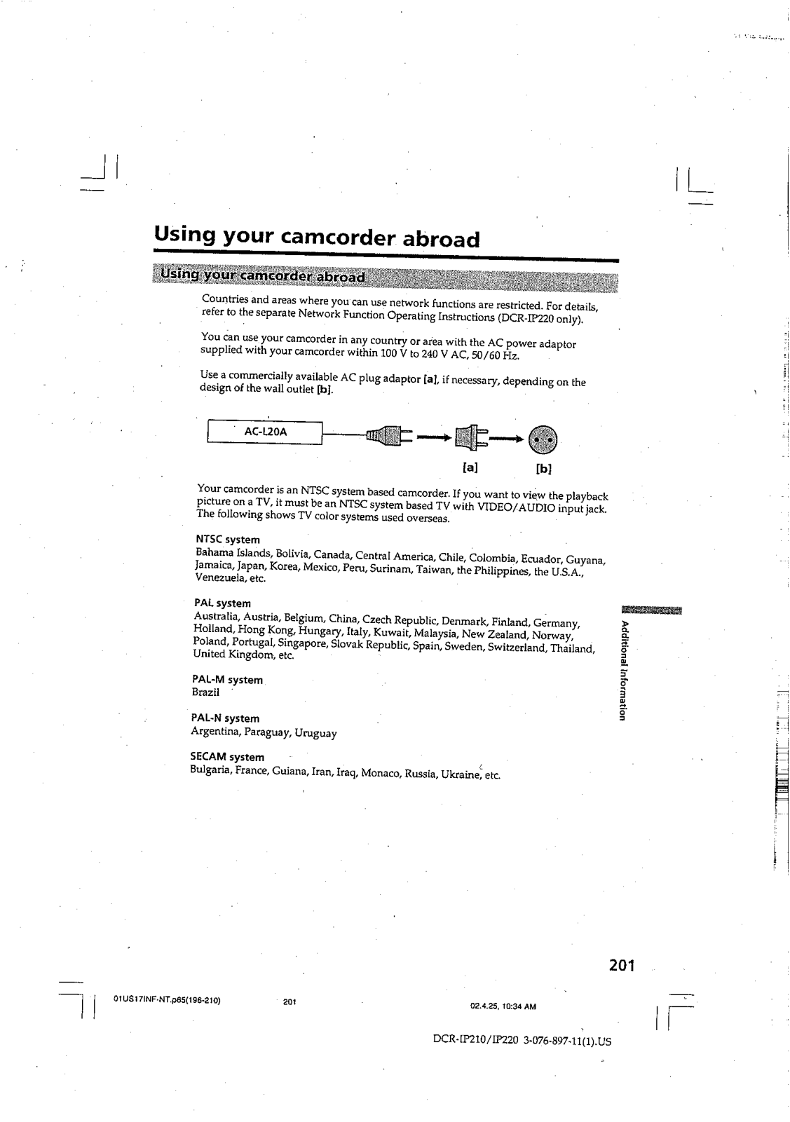 Sony DCRIP220 User Manual