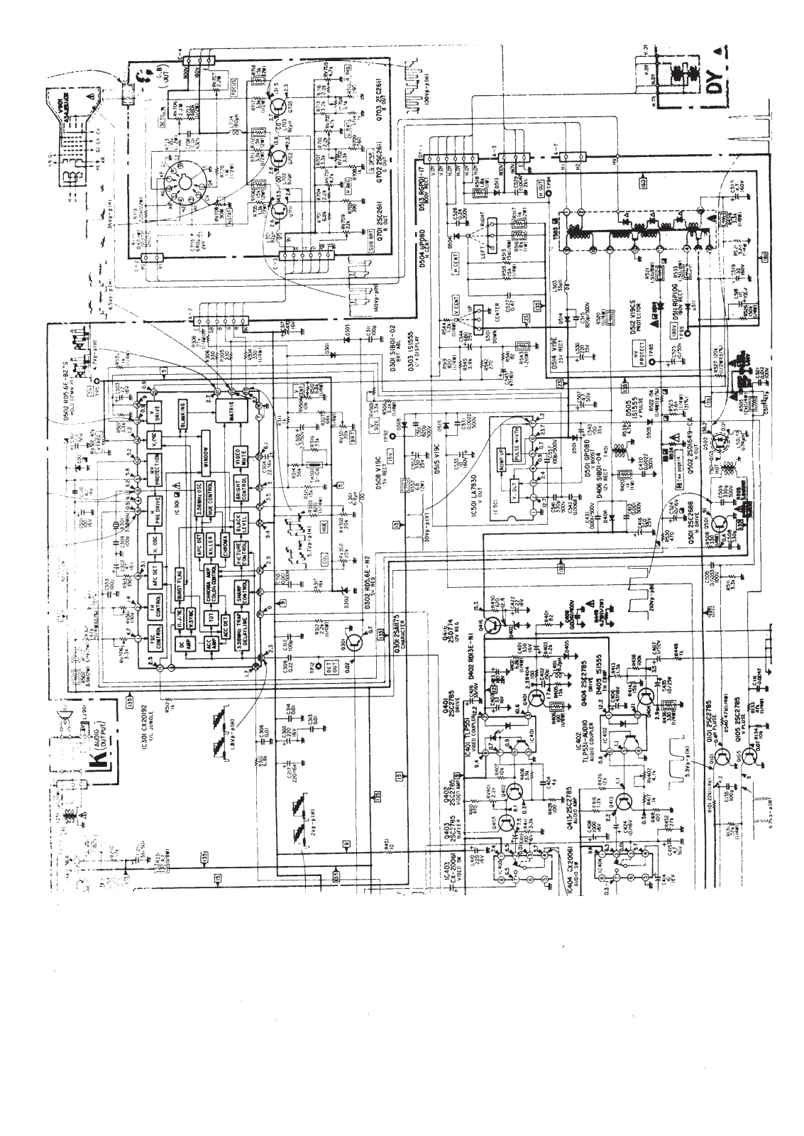 SONY KV-1470R Schematic