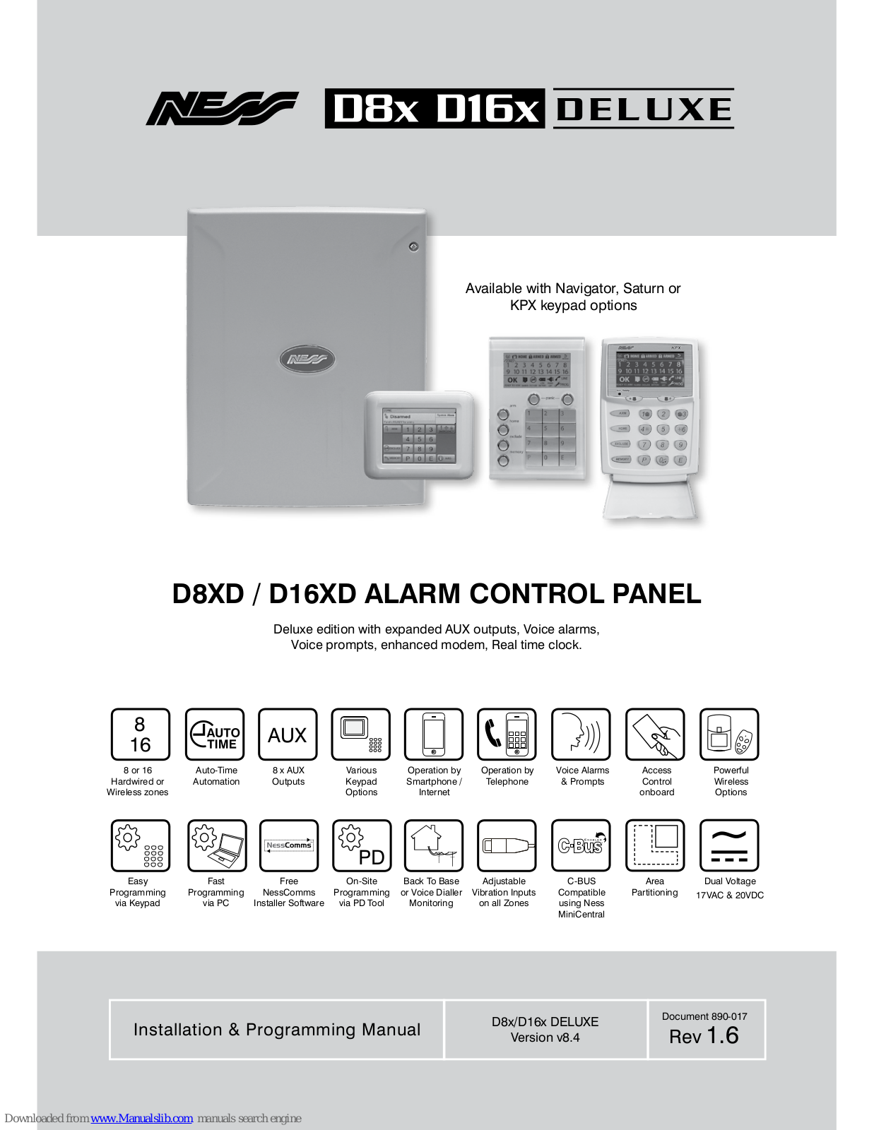 Ness D8xD, D16xD Installer Manual - ManualMachine.com