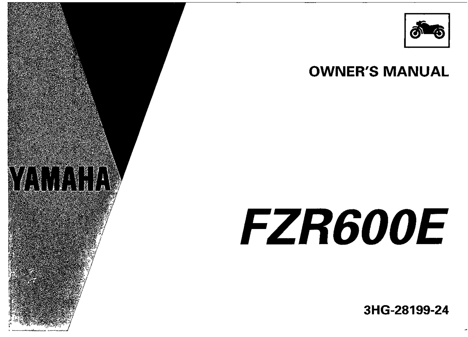 Yamaha FZR600 E 1993 Owner's manual