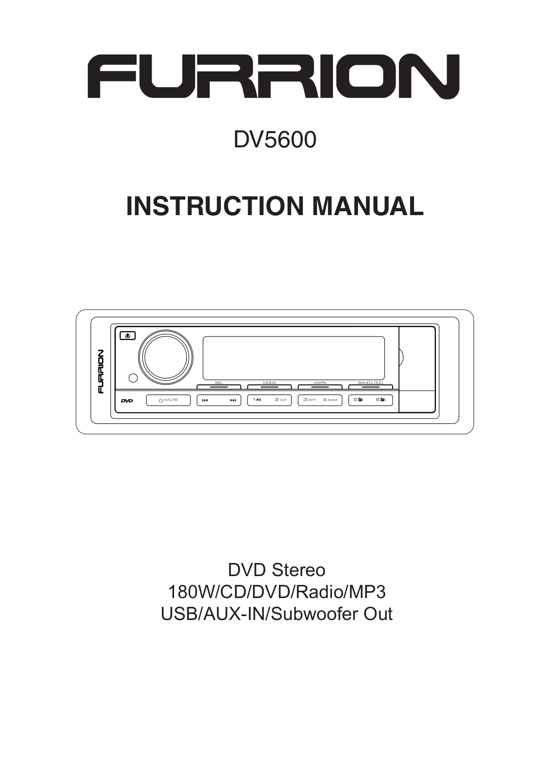 Furrion DV5600 User Manual