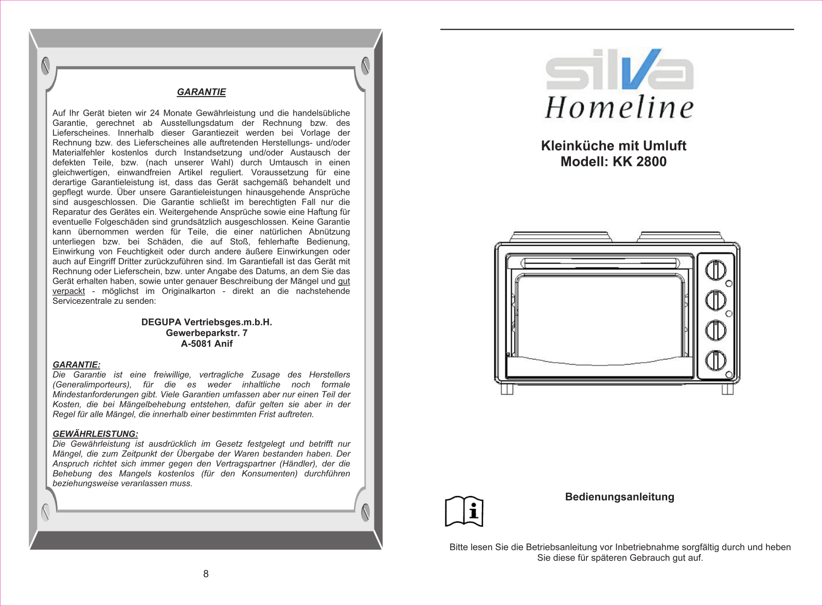 Silva Homeline KK 2800-C User guide