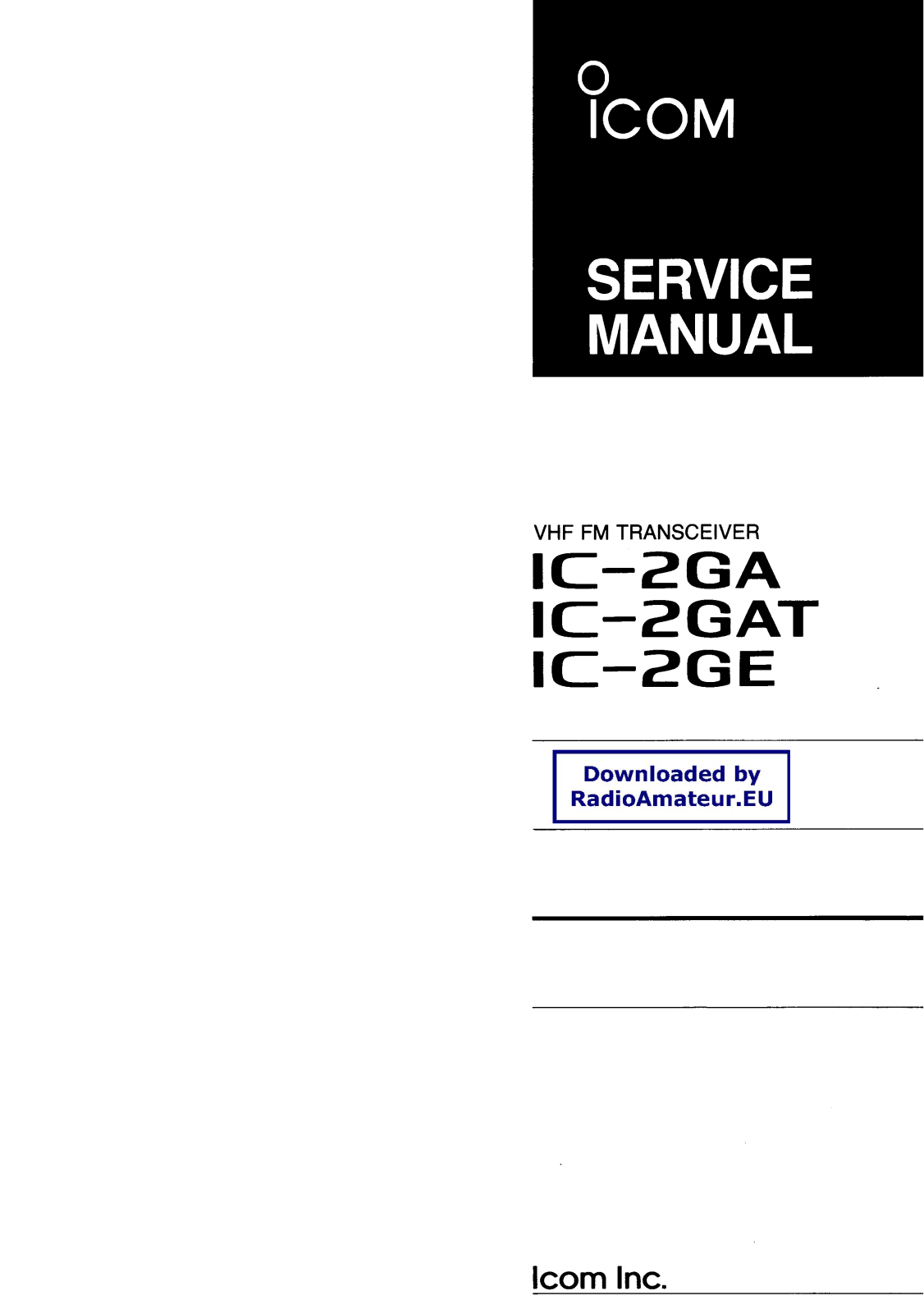 GE IC2GAGATGE User Manual