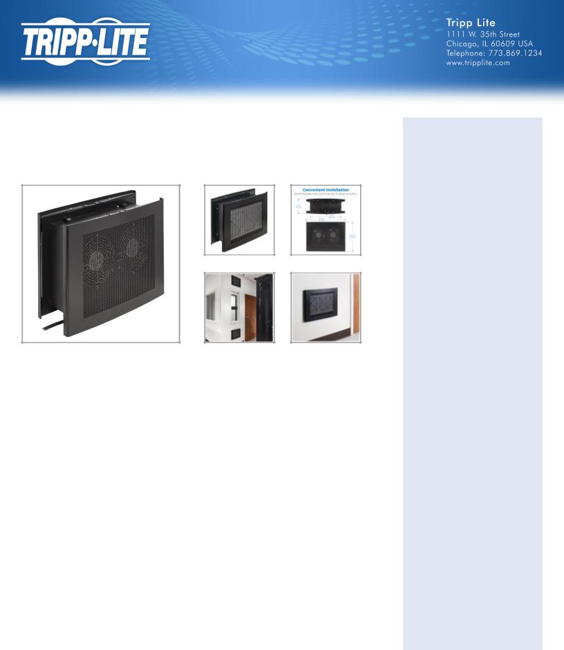 Tripp Lite SRCLOSETFAN User Manual