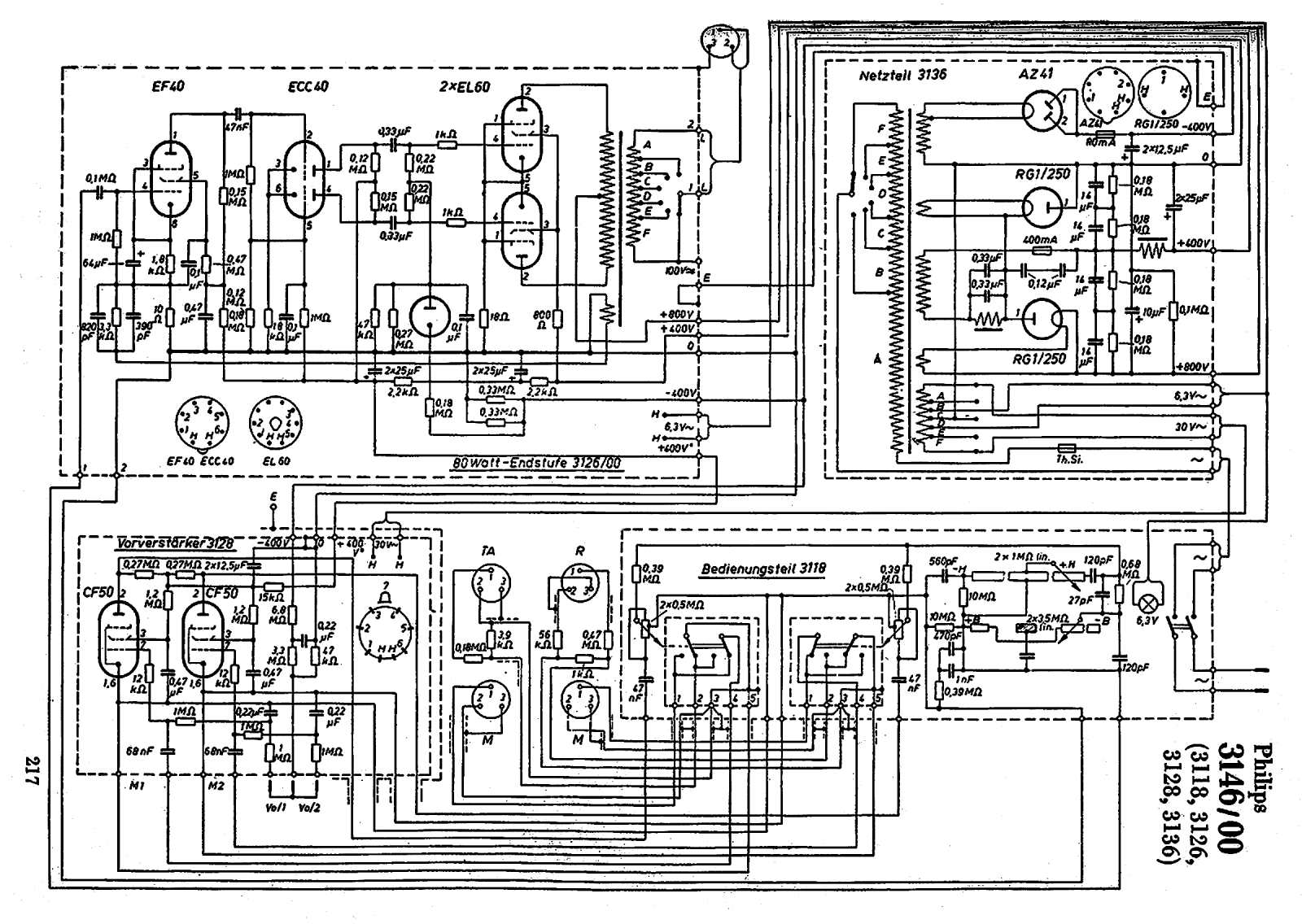 Philips 3146 Schematic